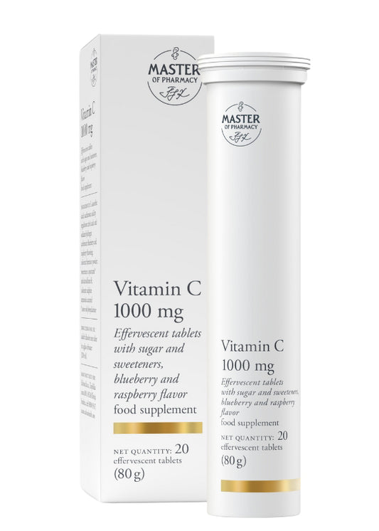 MASTER OF PHARMACY Vitamin C 1000 mg, 20 šumećih tableta
