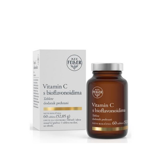 MEV FELLER VITAMIN C WITH BIOFLAVONOIDS X 60 TABLETS