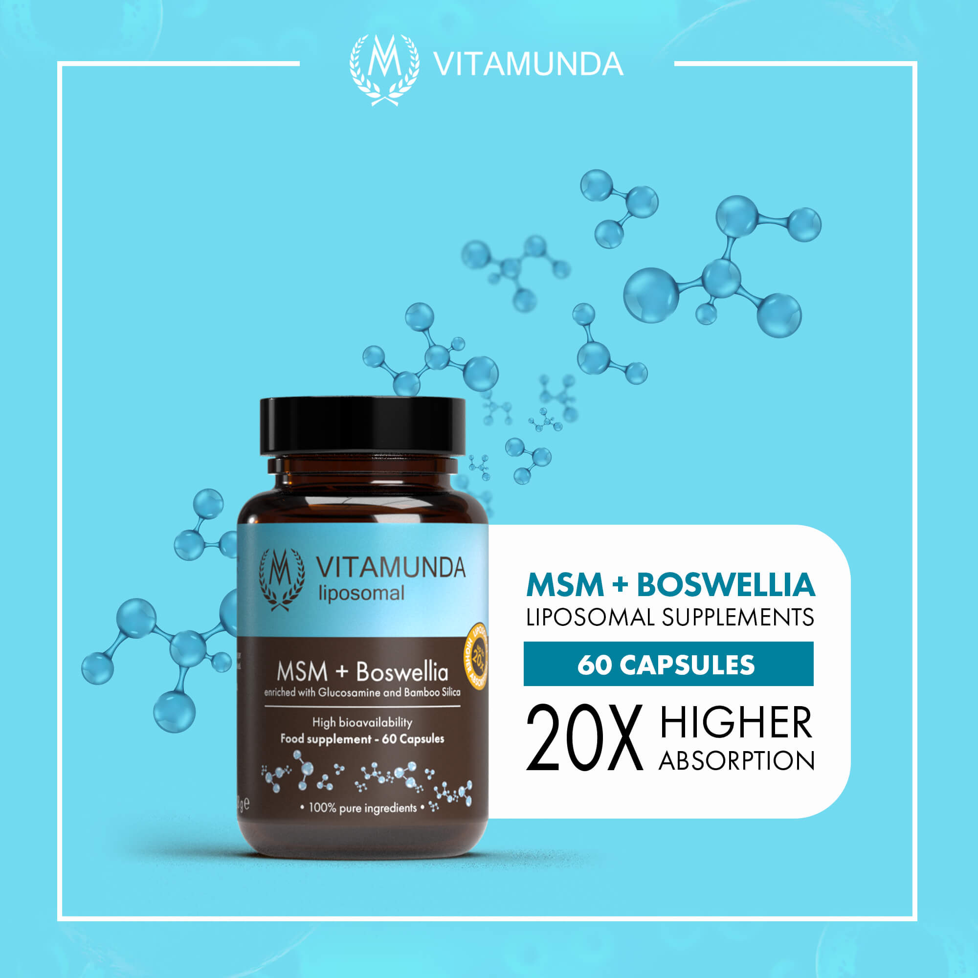 Liposomal MSM + Boswellia – 60 Capsules