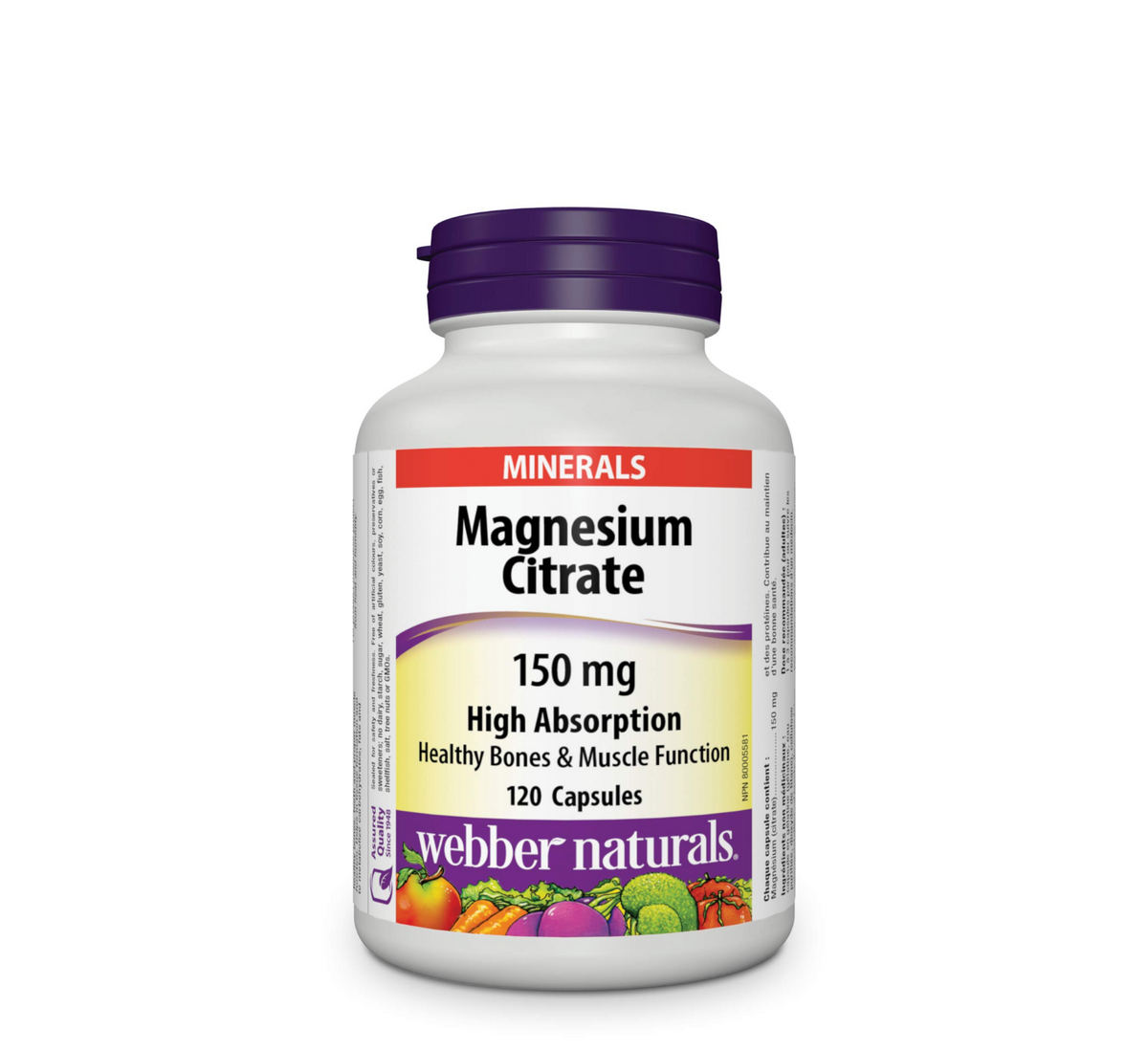 Magnesium Citrate 150 mg (*120 caps)