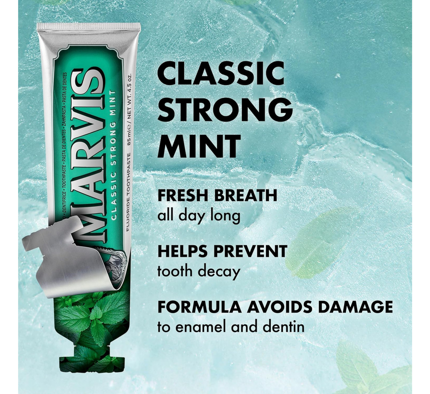 Pastë dhëmbësh Marvis Classic me mente e fortë *85ml