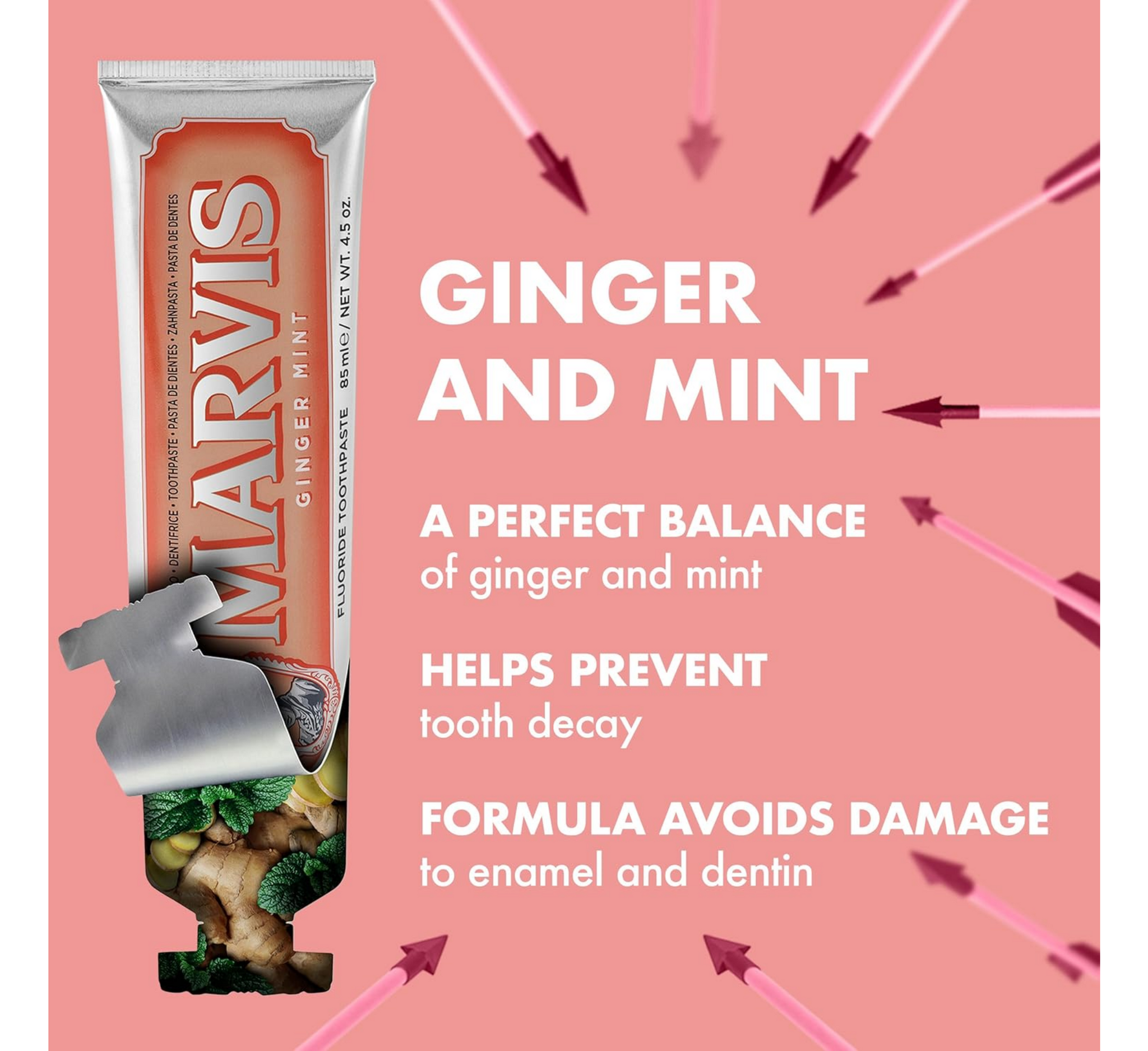 Pastë dhëmbësh Marvis Ginger Mint *85ml