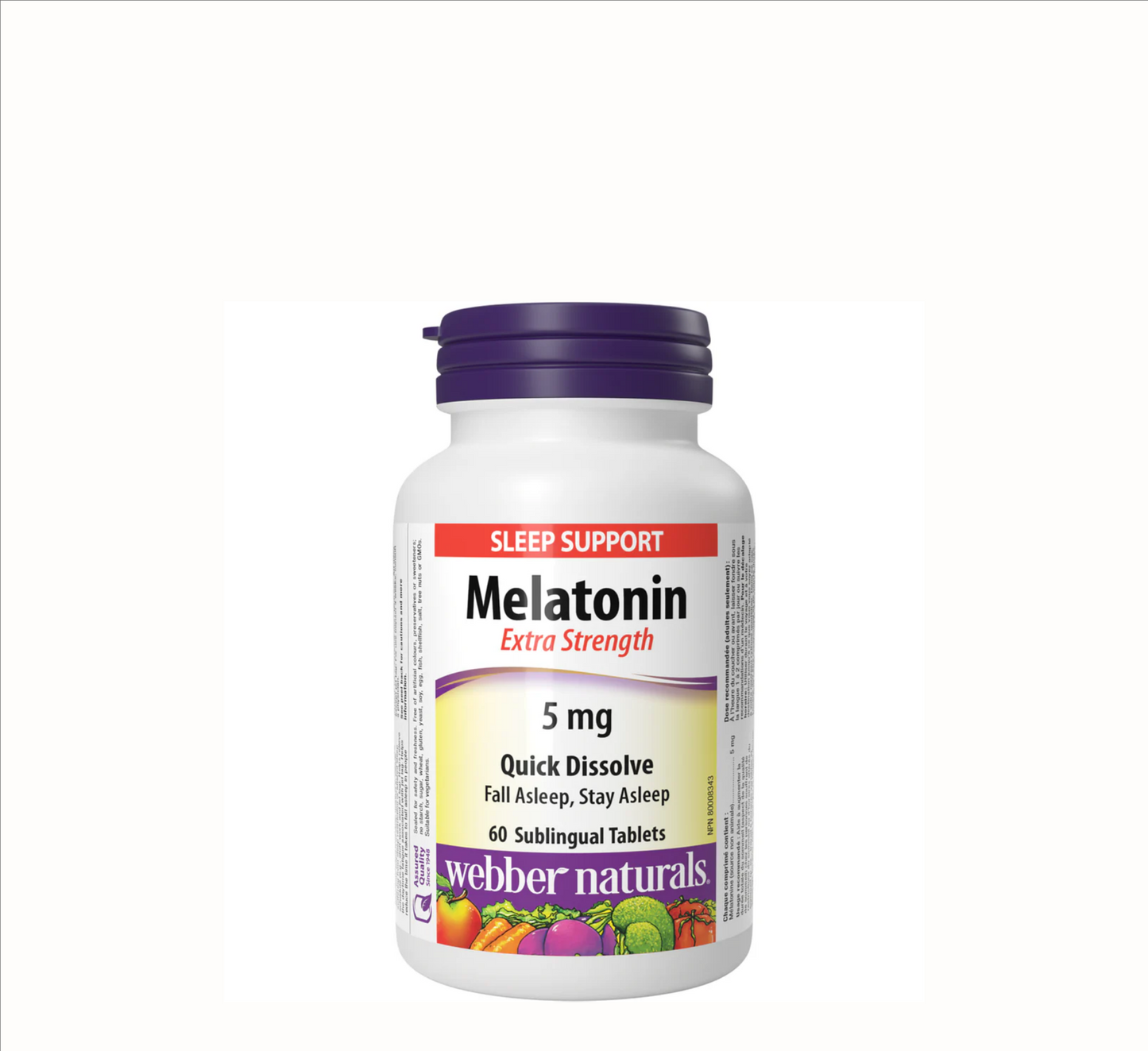 Melatonin 5mg Extra Strength *60 Sublingual Tablets