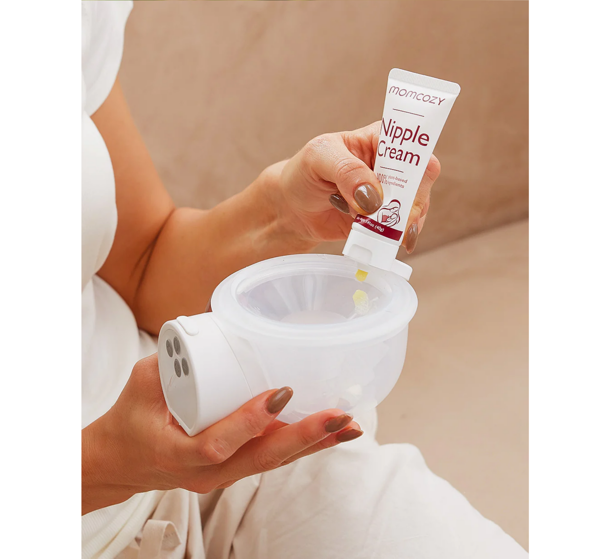 Krem për thithat Momcozy 100% natyral për ushqyerjen me gji - pa lanolinë