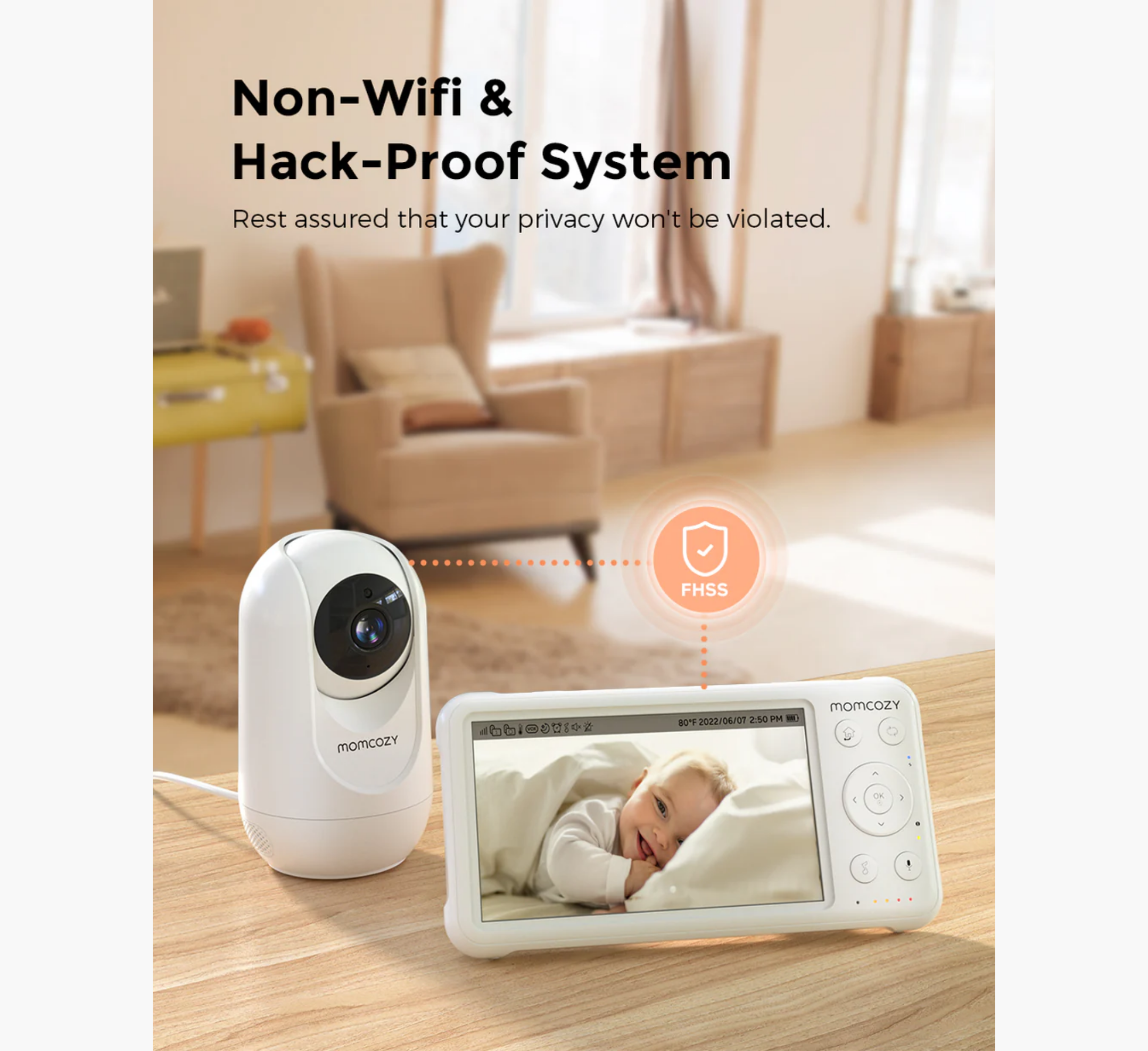 Momcozy 1080P High - Performance Video Baby Monitor BM01