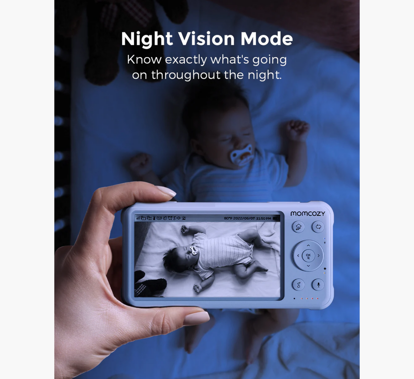 Monitor për Bebe me Video dhe Performancë të Lartë Momcozy 1080P BM01 