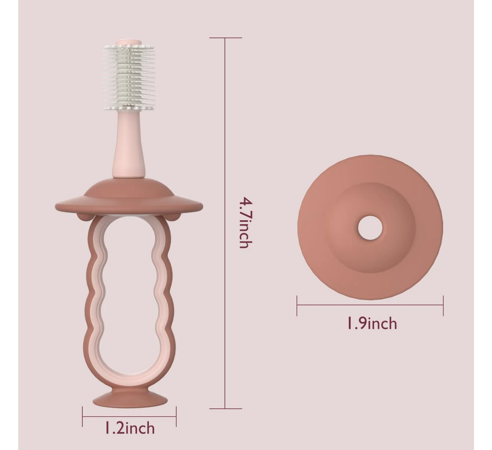 Furçë dhëmbësh prej silikoni për fëmijë Momcozy 360°