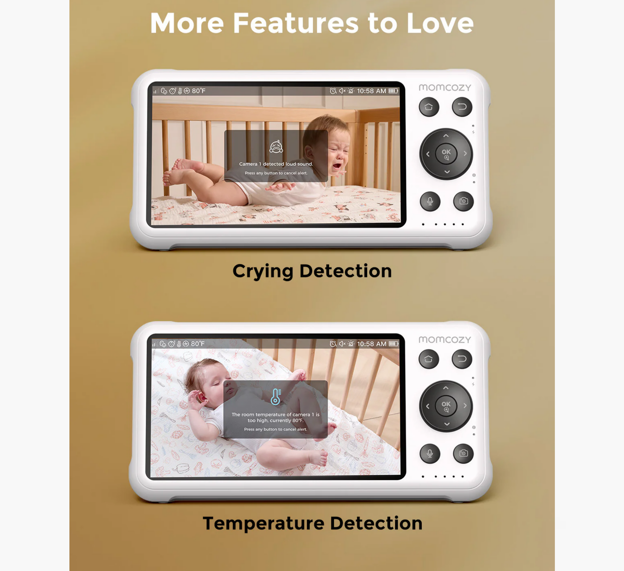 Monitor i Mençur për Bebe Momcozy 5 Inç me Dy Mode - BM04