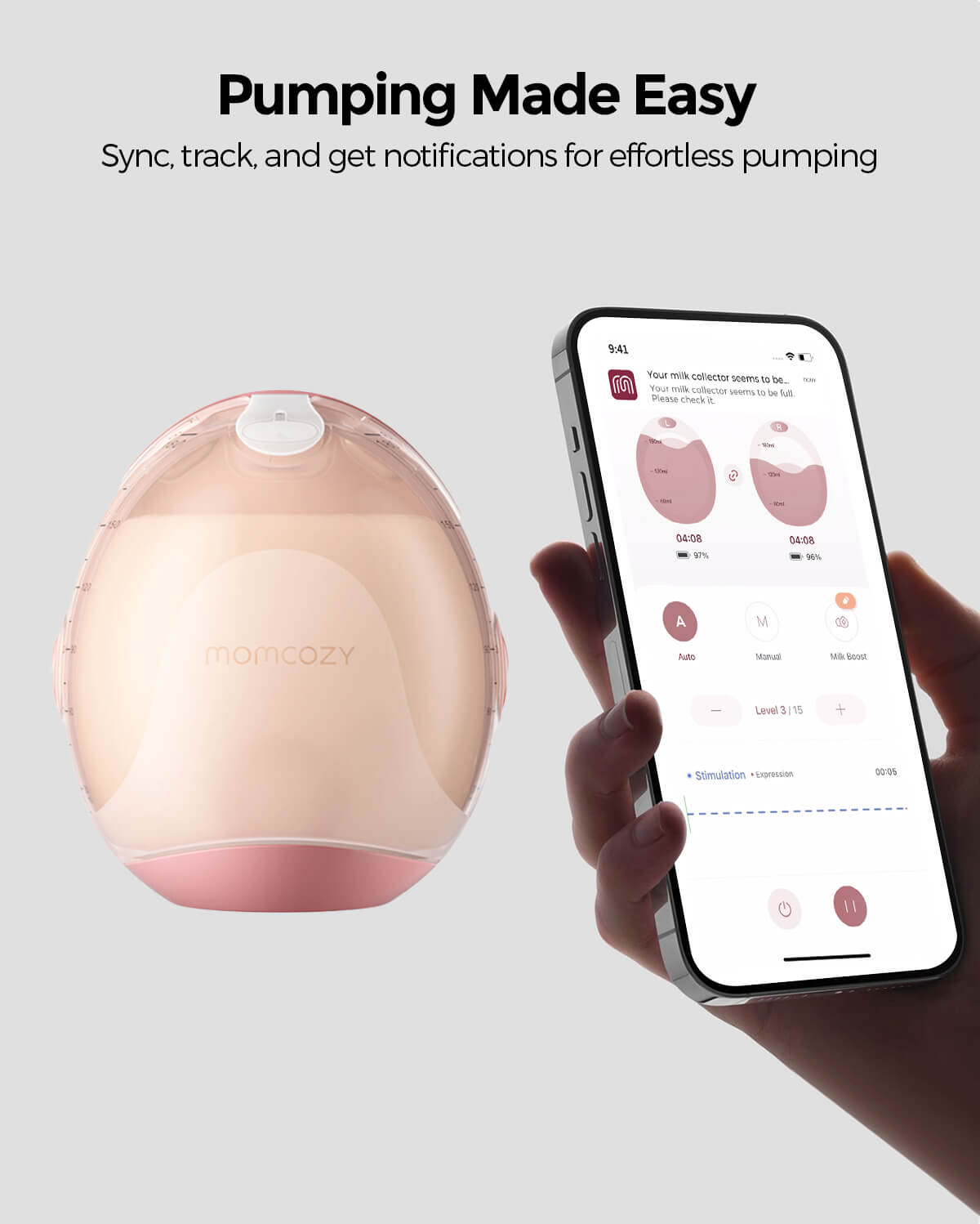Momcozy Air 1 Ultra-slim Breast Pump