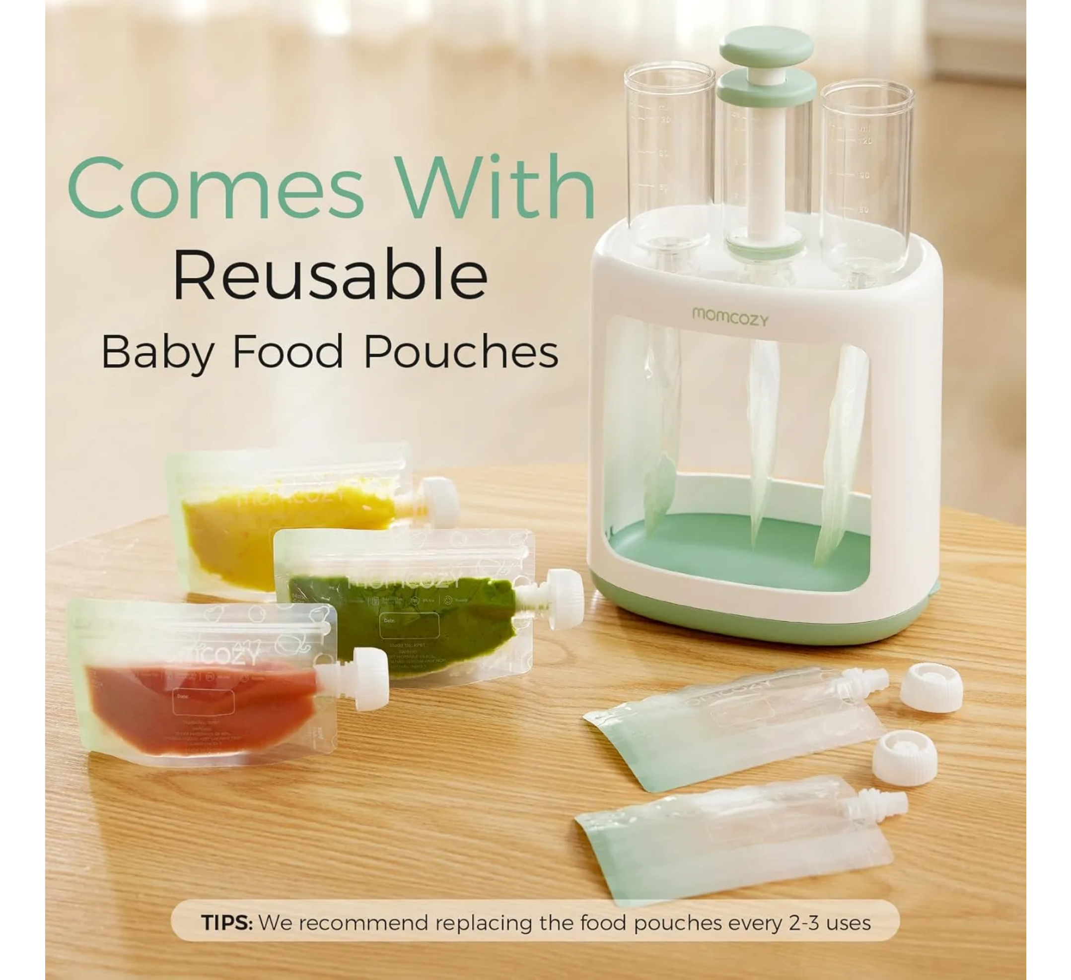 Momcozy Baby Food Maker for Puree Food Storage