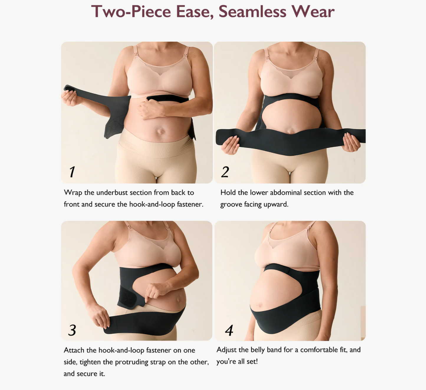 Momcozy BellyEmbrace - Rrip barku Ergonest për shtatzëni 