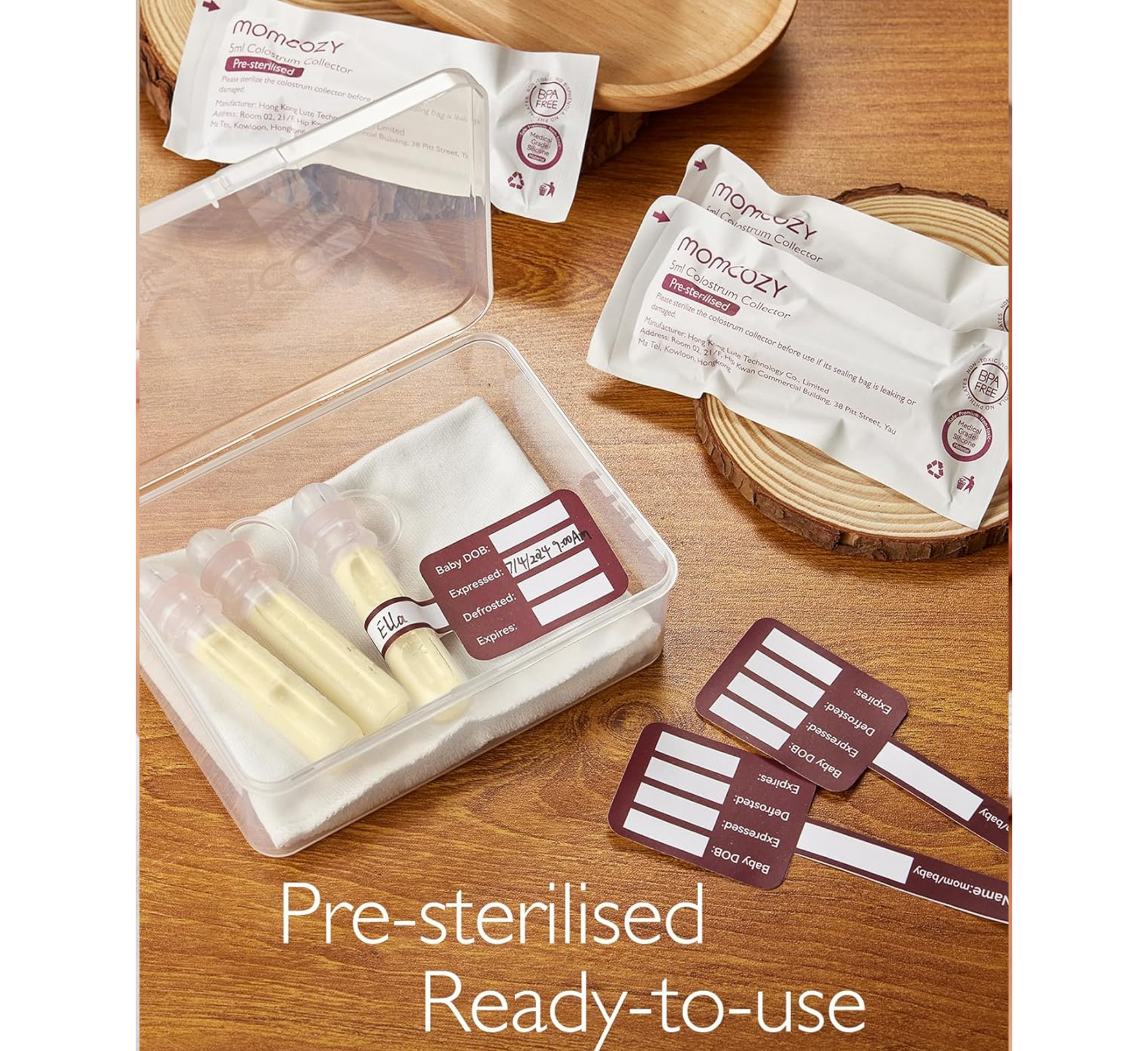 Mbledhës i ripërdorshëm i qumështit të gjirit Momcozy Colostrum *2 copë