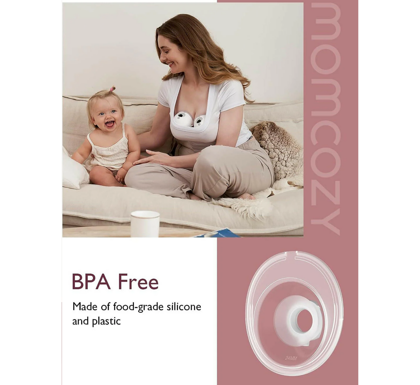 Fllanxhë e dyfishtë e mbyllur Momcozy e pajtueshme me Momcozy M5