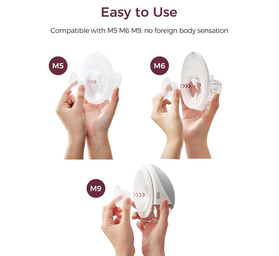 Momcozy Flange Insert Breast Pump Accessories for M5| M6| M9 (*4pcs)