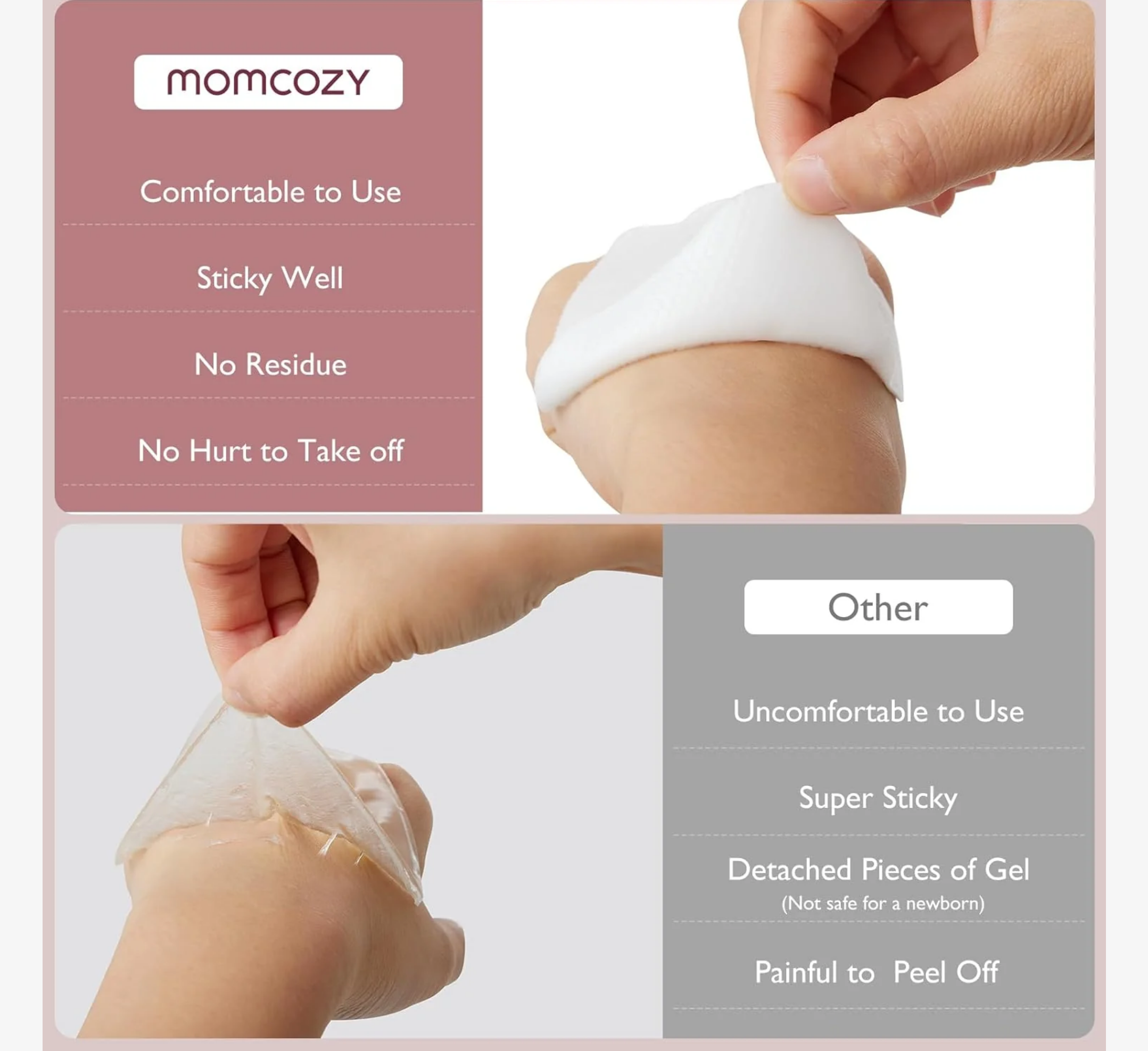 Momcozy Hydrogel Breast Pads (Soothing Gel Pads) *6pcs