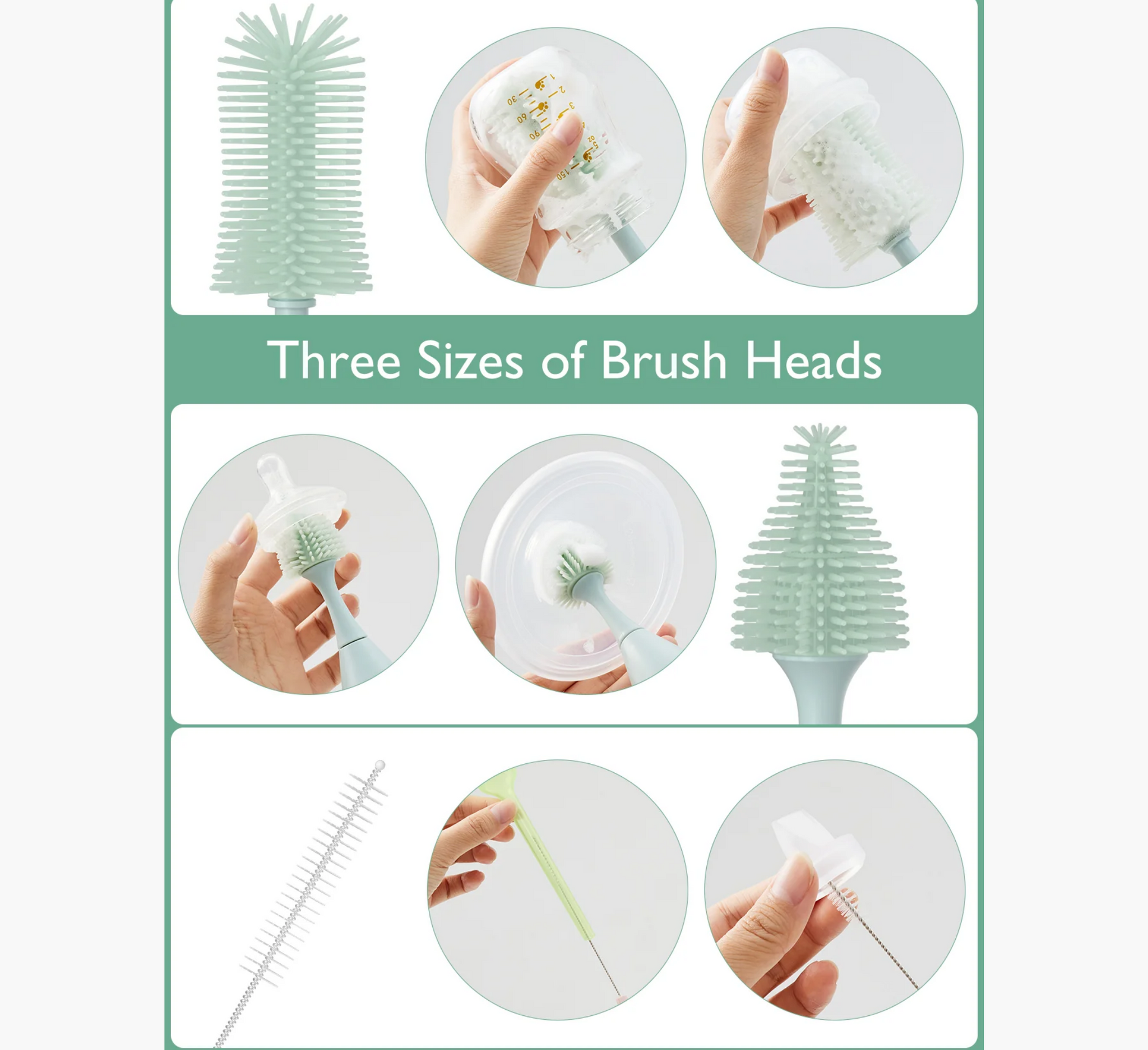 Set furçash për shishe Momcozy Innovative Press Foaming+ 