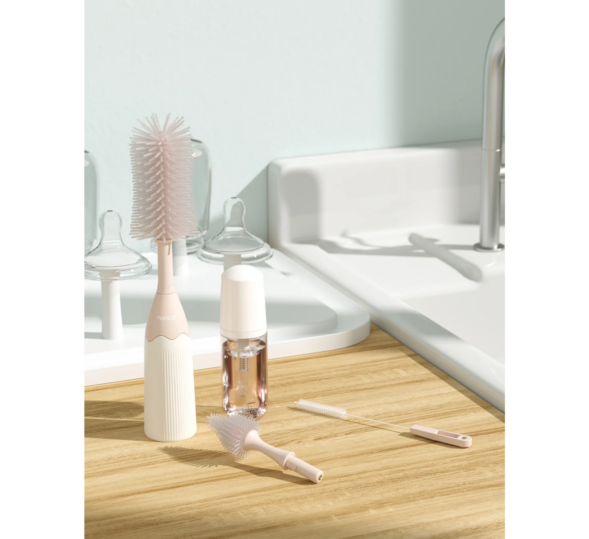 Set furçash për shishe Momcozy Innovative Press Foaming+ 