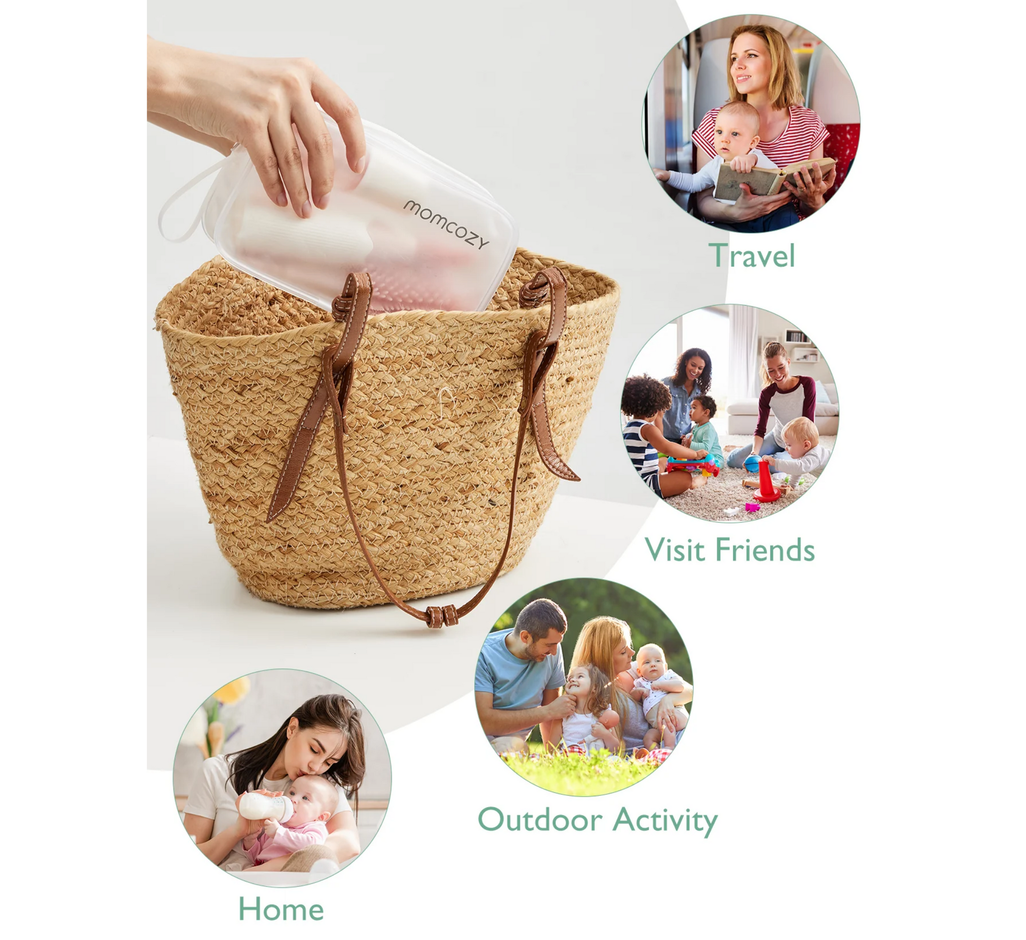 Set furçash për shishe Momcozy Innovative Press Foaming+ 