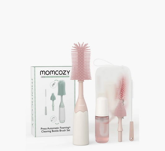 Momcozy Innovative Push-Press Design Bottle Brush Kit