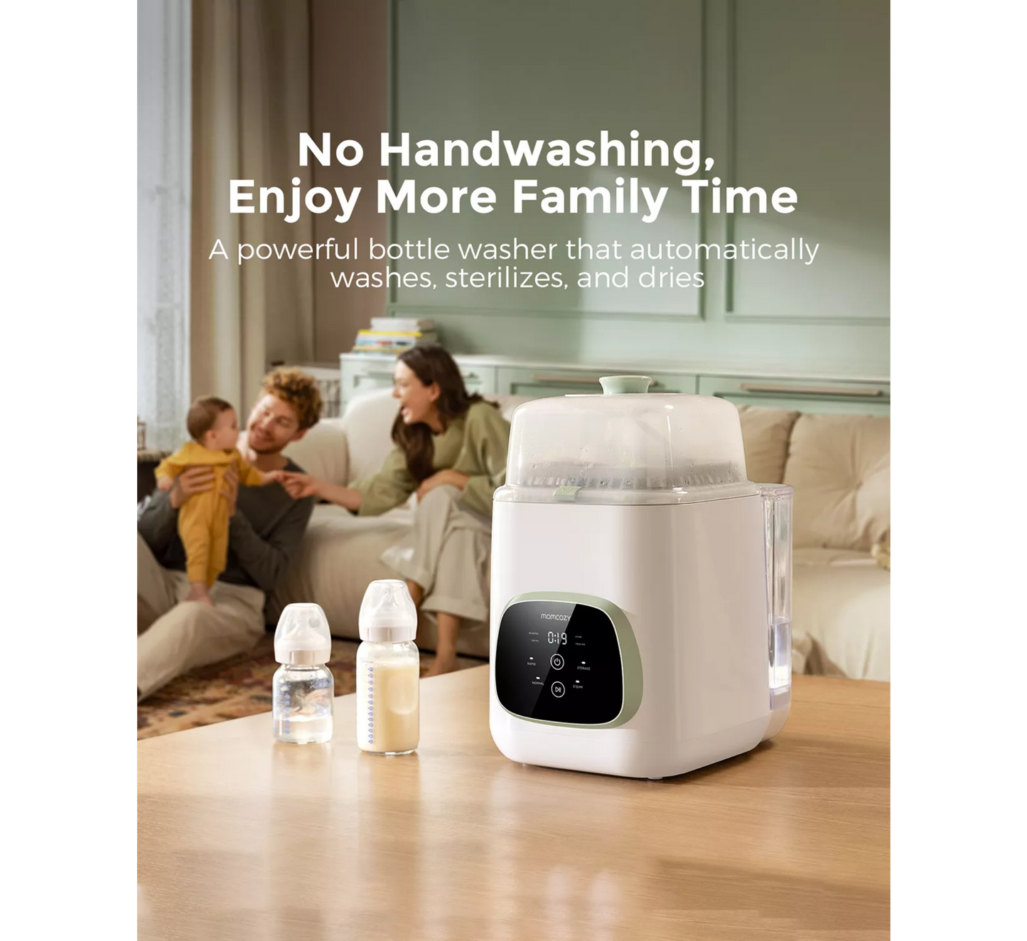 Larëse dhe Sterilizuese Shishesh për Foshnje Momcozy KleanPal Pro