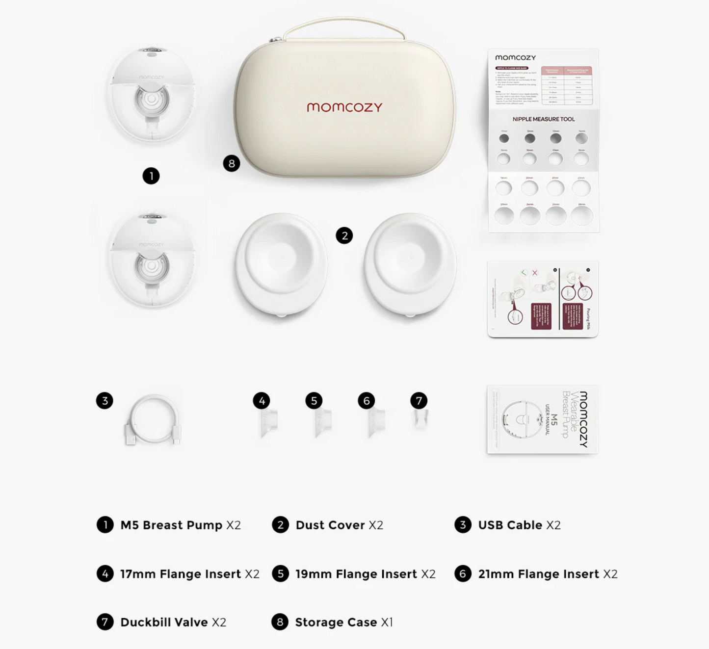 Pompë gjiri e dyfishtë e veshshme Momcozy M5