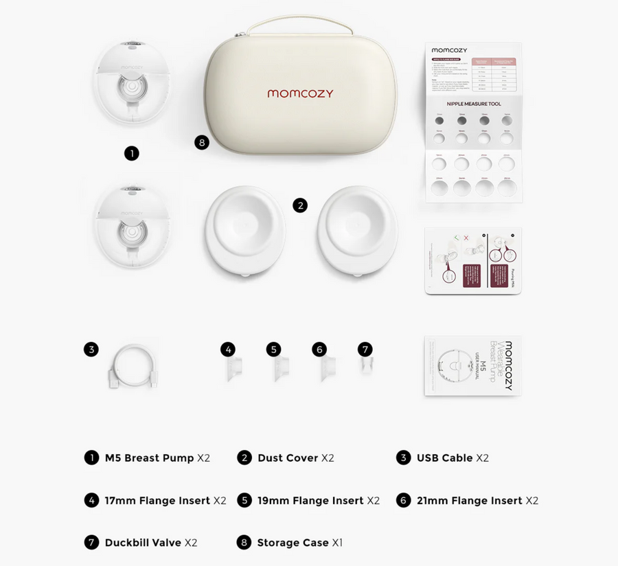 Momcozy M5 Wearable Double Breast Pump
