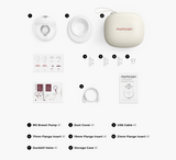 Pompë gjiri e veshur me një Momcozy M5 