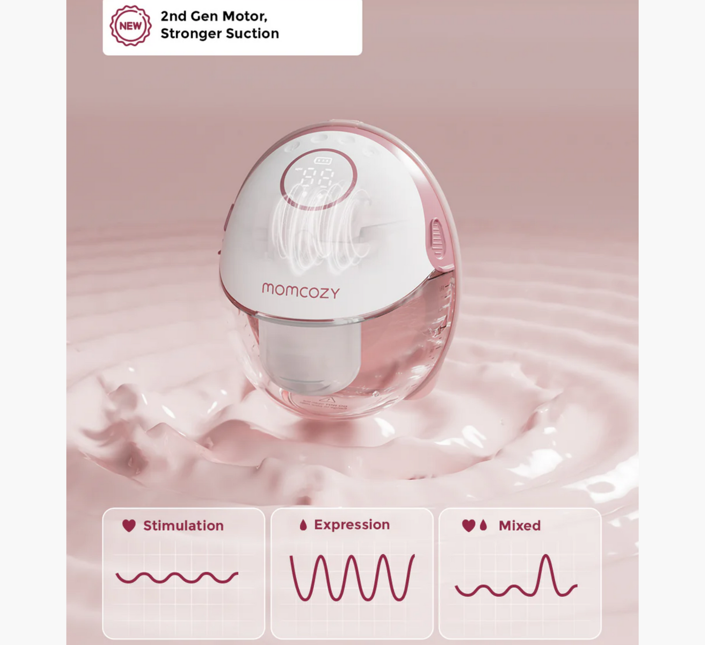 Pompë gjiri e dyfishtë Momcozy M6 pa duar