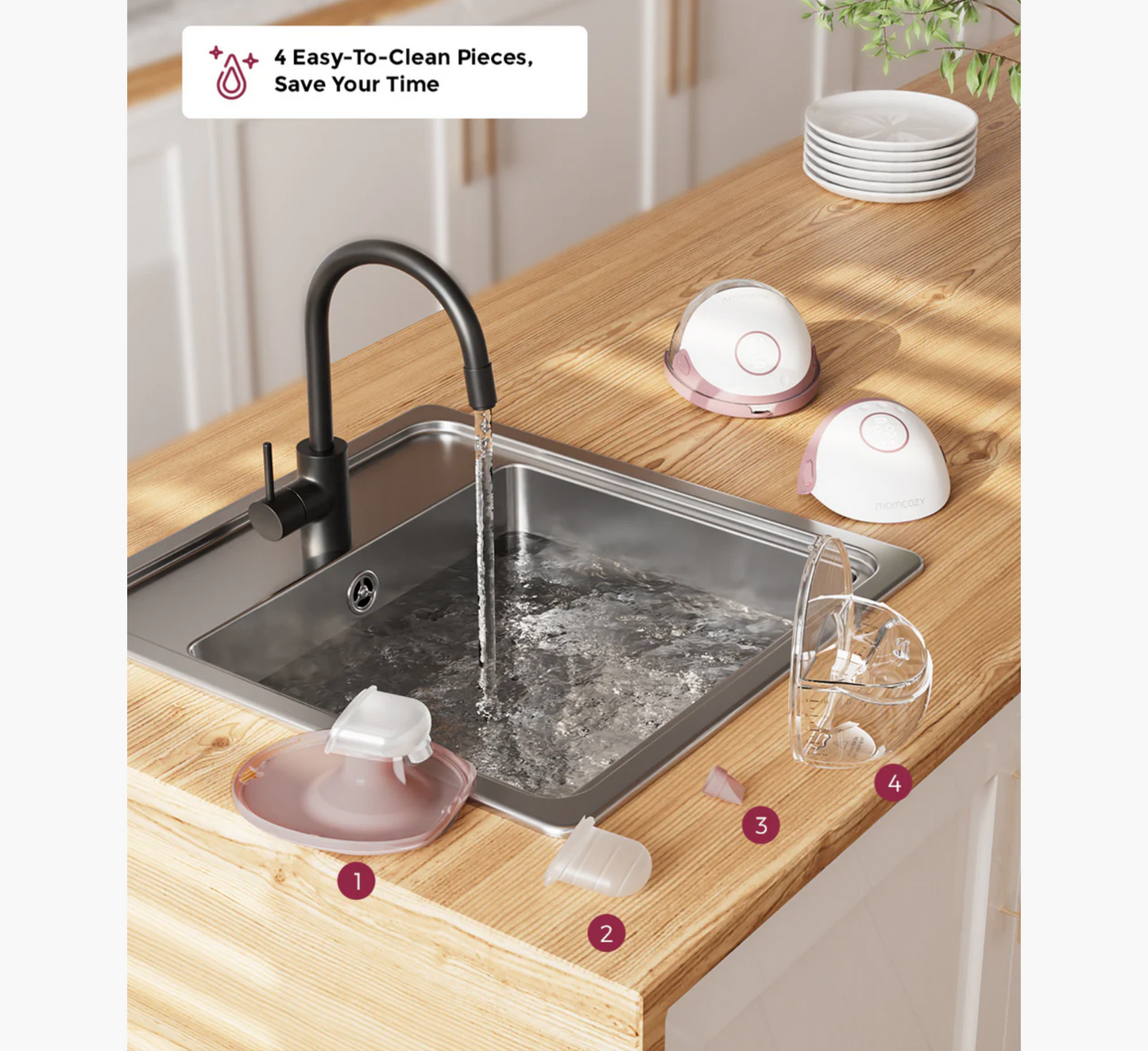 Pompë gjiri e dyfishtë Momcozy M6 pa duar