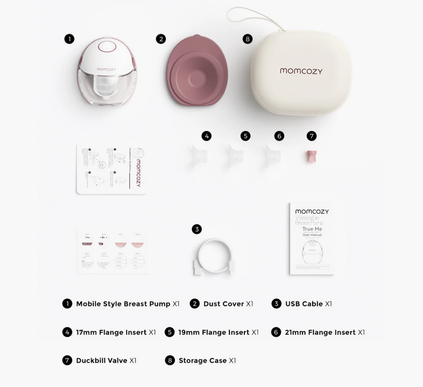 Pompë gjiri Momcozy Mobile Style me një pajisje të vetme pa duar 