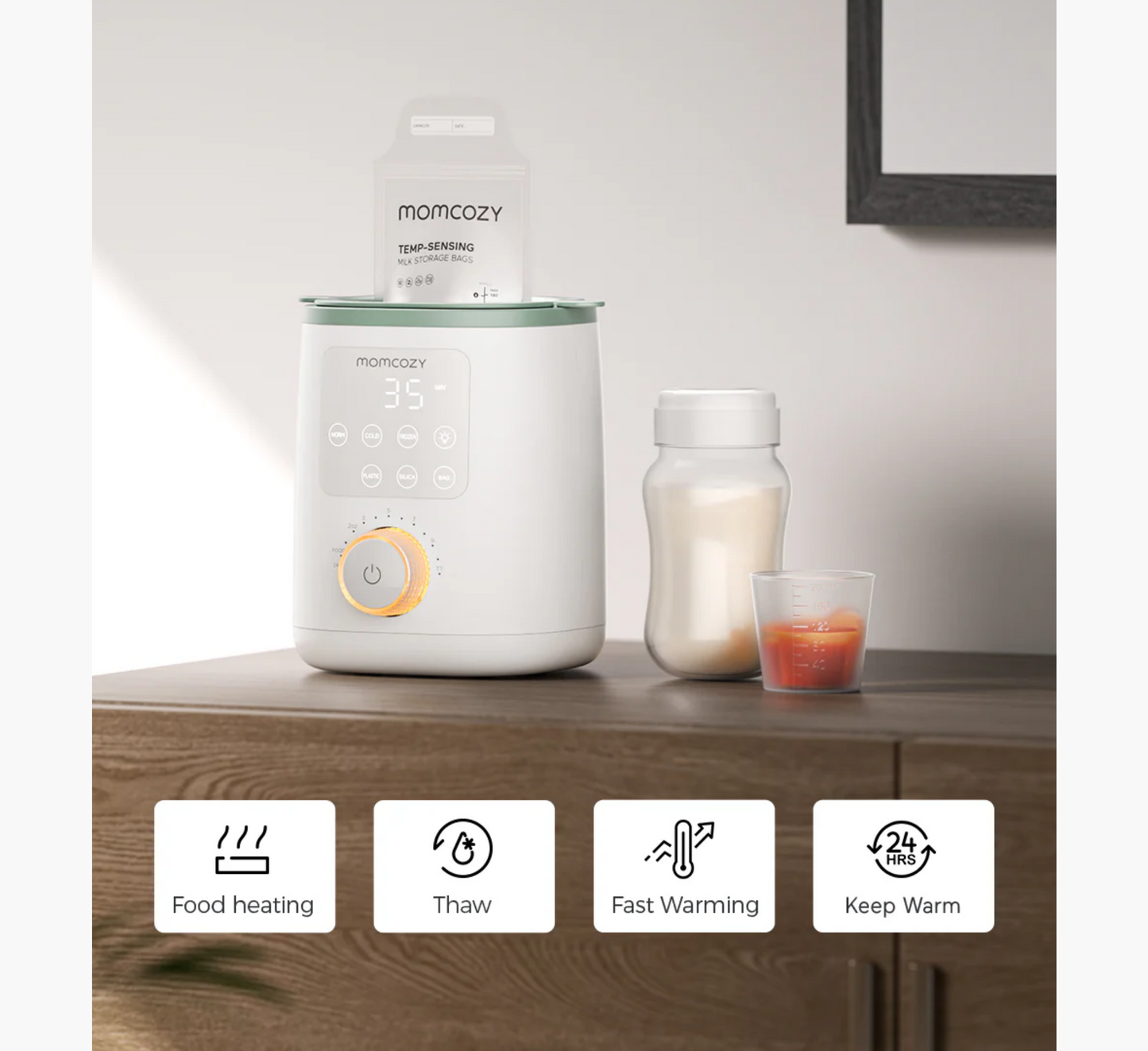 Momcozy MW02 Nutri Smart Analog Baby Bottle Warmer