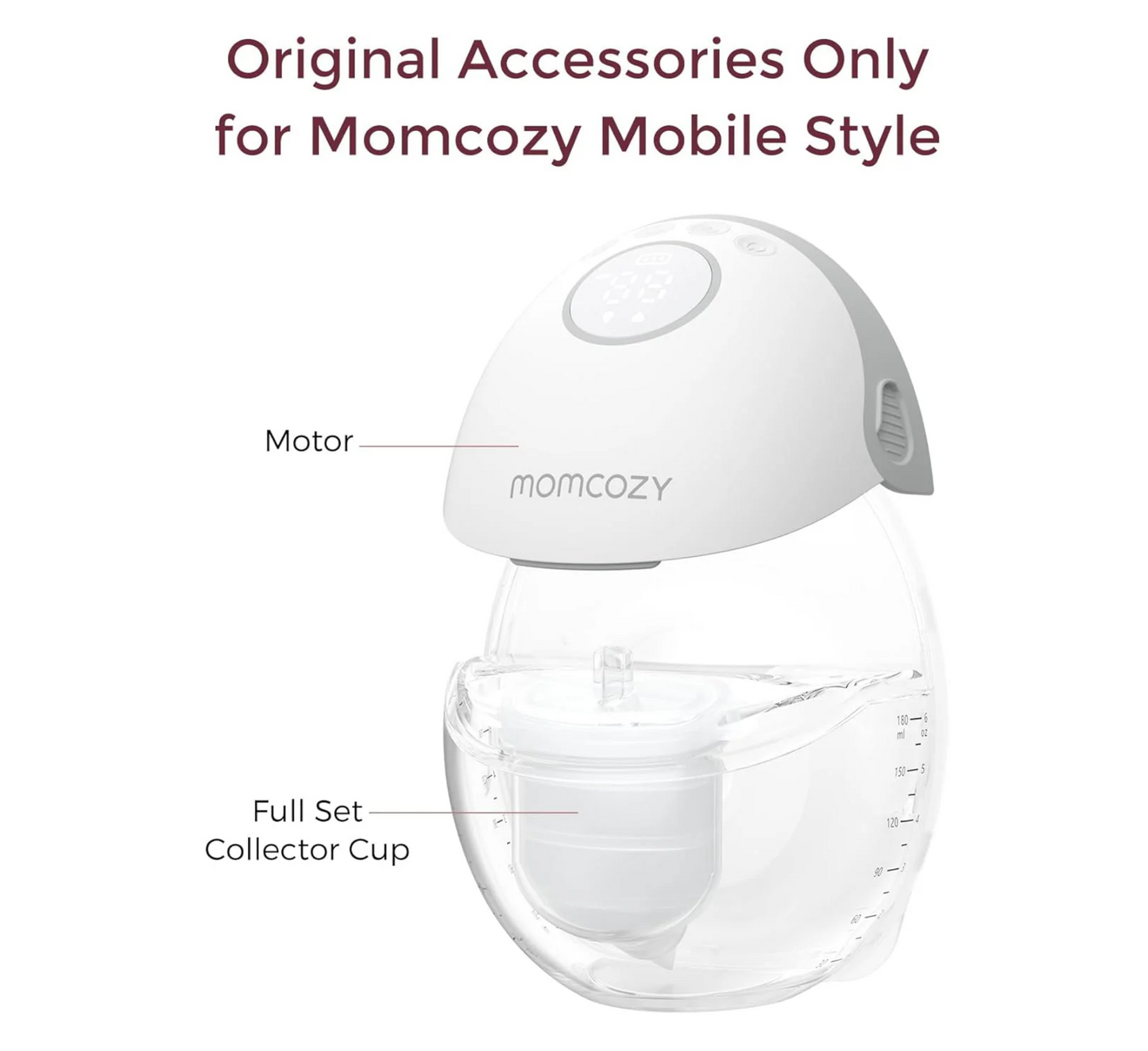 Set enësh për mbledhjen e qumështit Momcozy me fllanxhë 24 mm për celular Stil M6