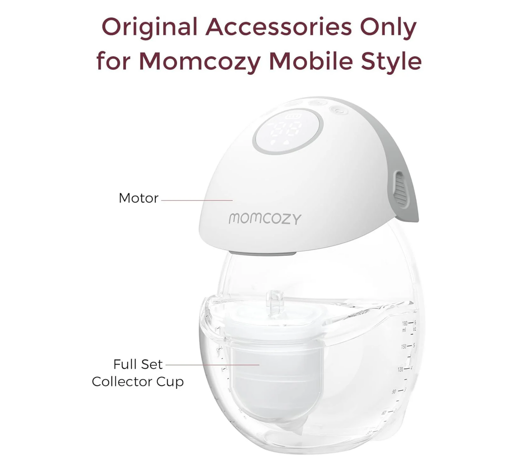 Set enësh për mbledhjen e qumështit Momcozy me fllanxhë 24 mm për celular Stil M6