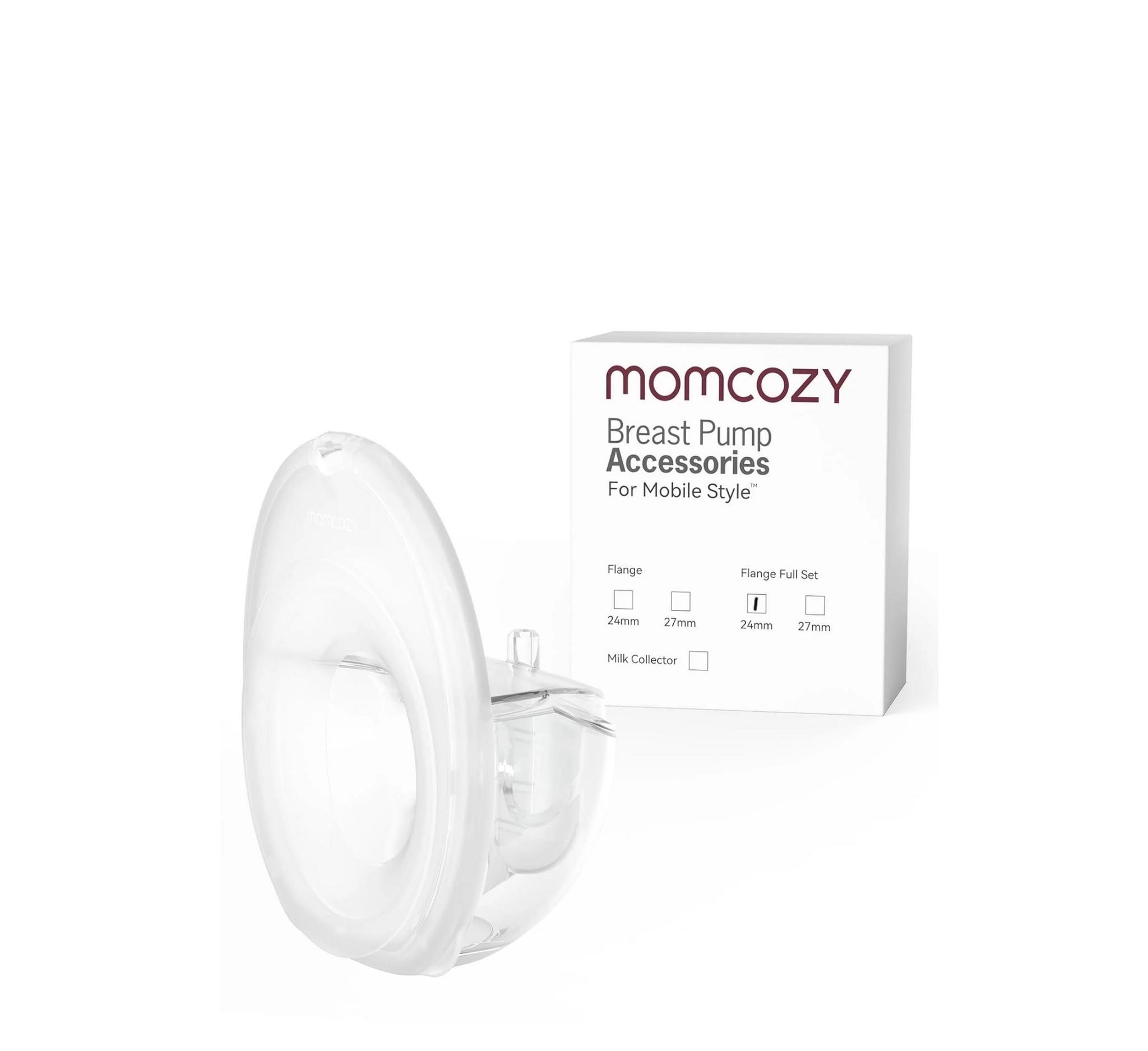 Set enësh për mbledhjen e qumështit Momcozy me fllanxhë 24 mm për celular Stil M6