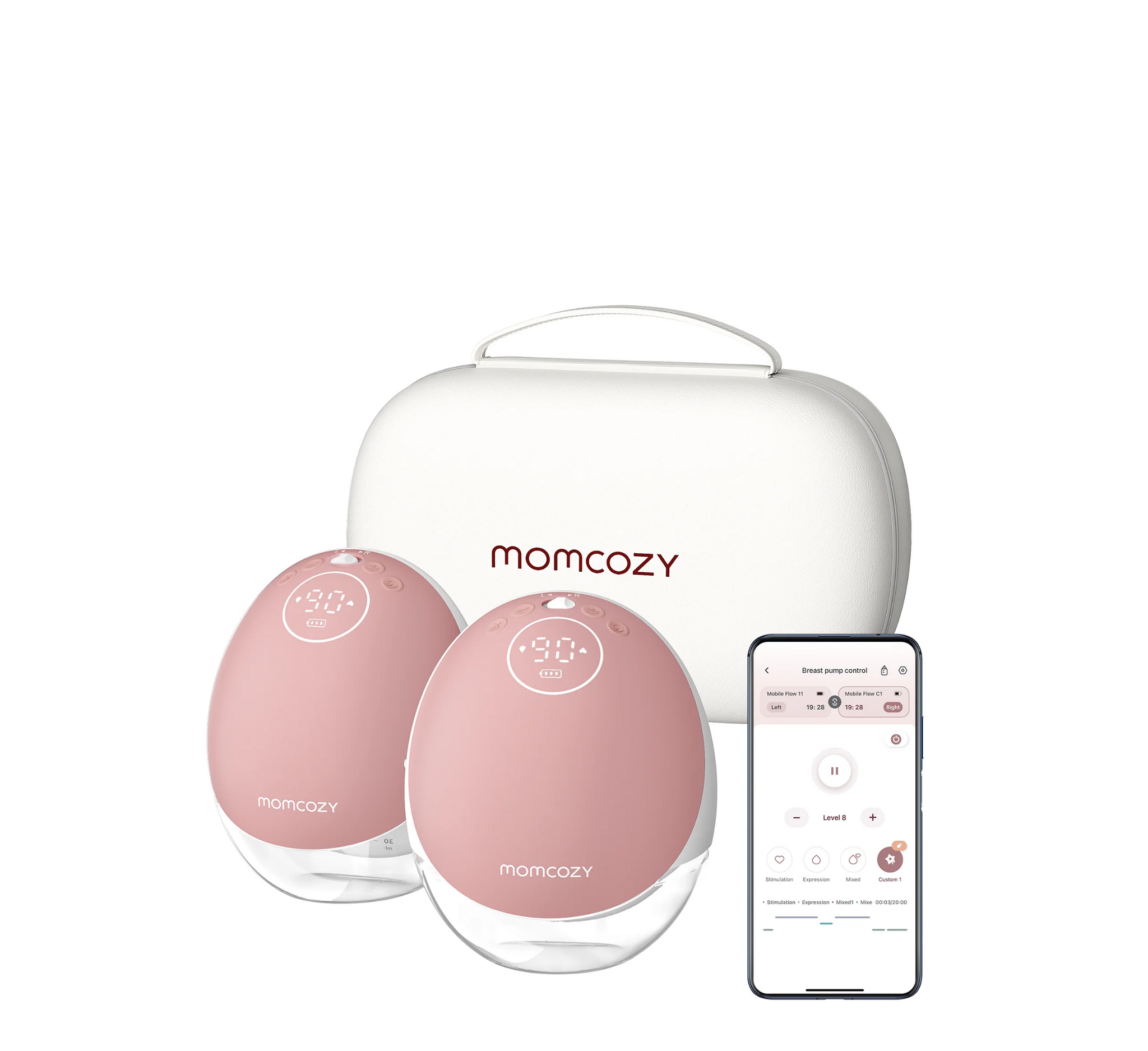 Pompë gjiri e dyfishtë pa duar Momcozy Mobile Flow™ | M9