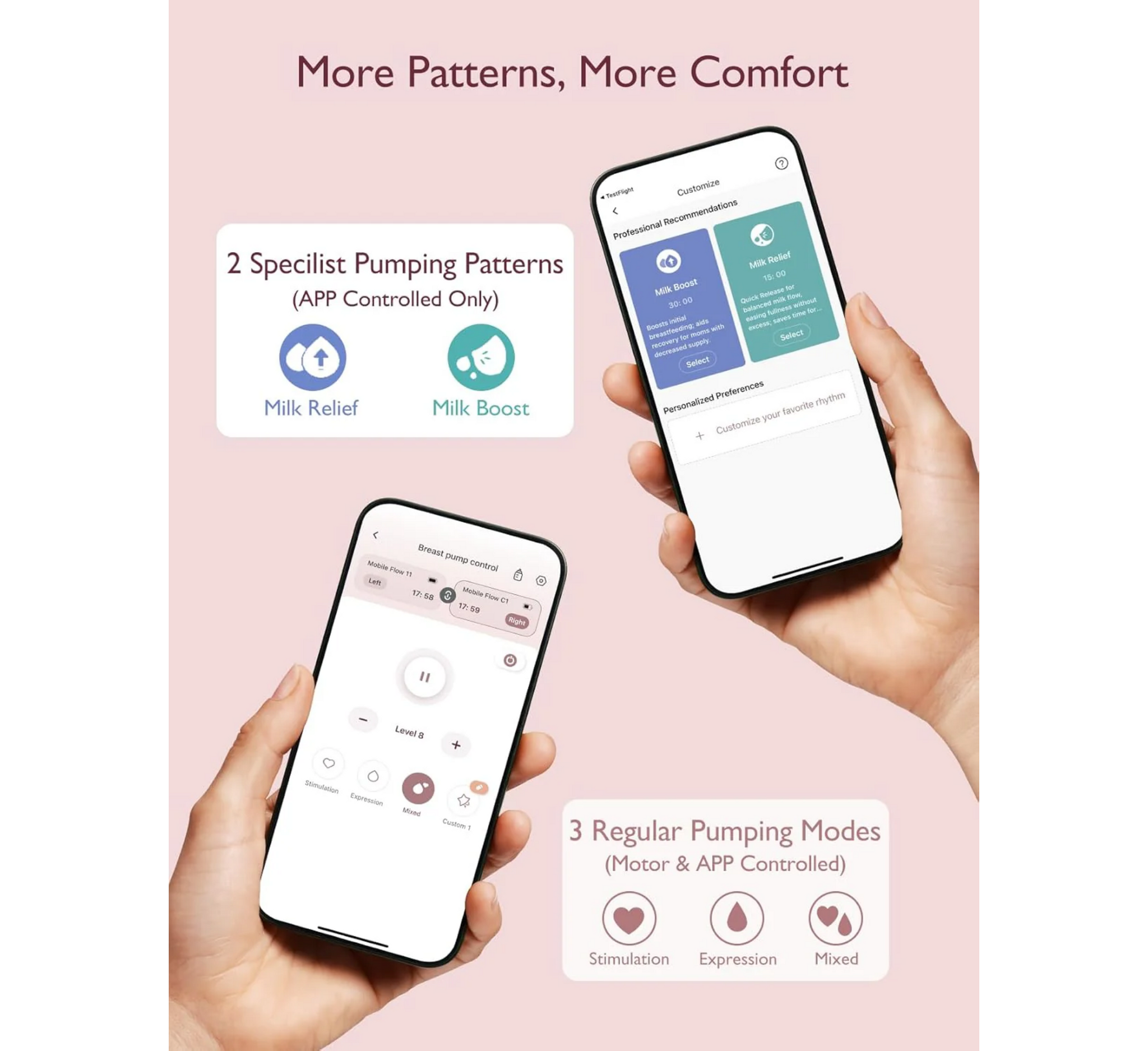 Pompë gjiri e dyfishtë pa duar Momcozy Mobile Flow™ | M9