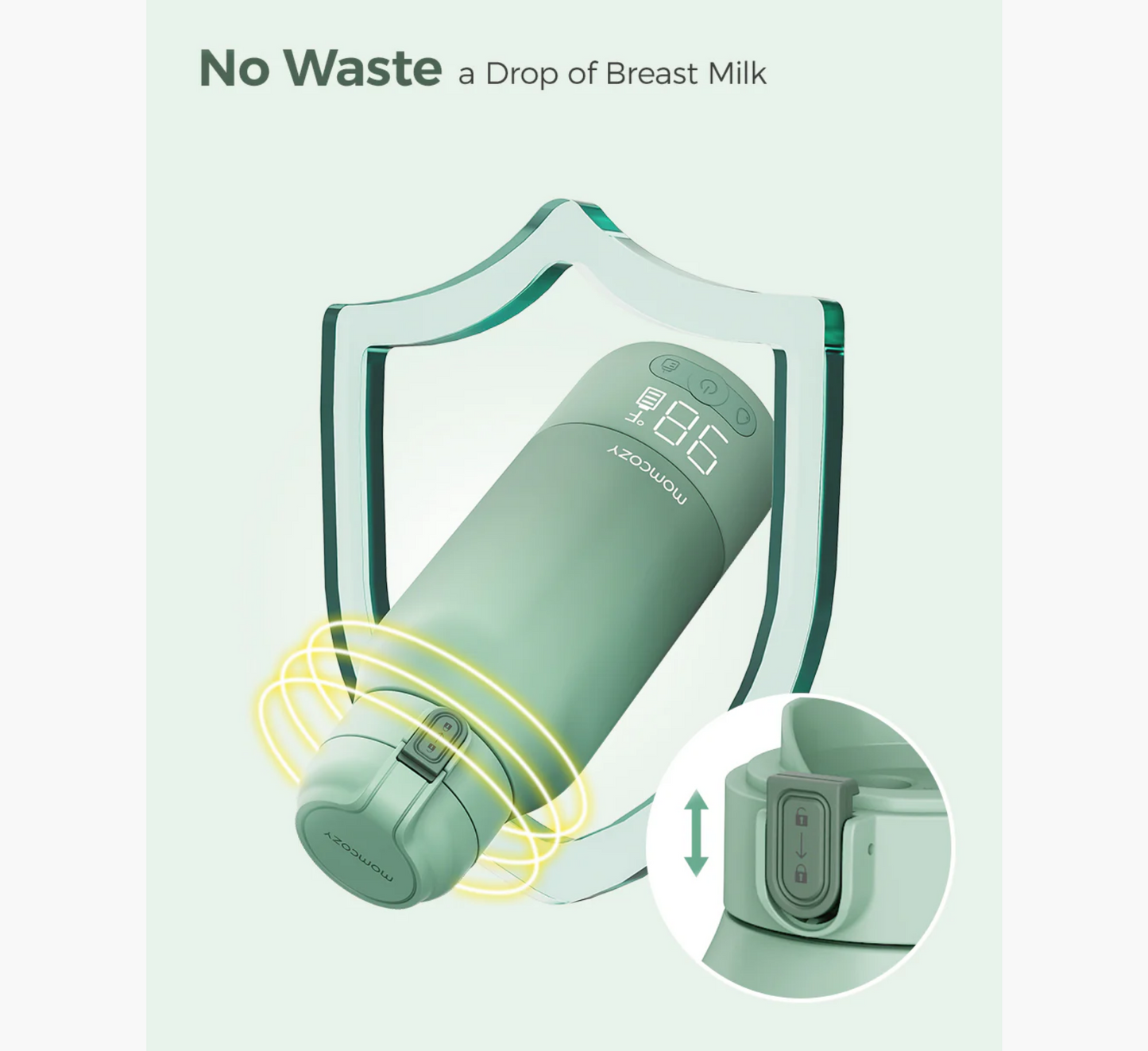 Ngrohës Uji dhe Qumështi Gjiri Momcozy Portativ për Udhëtim