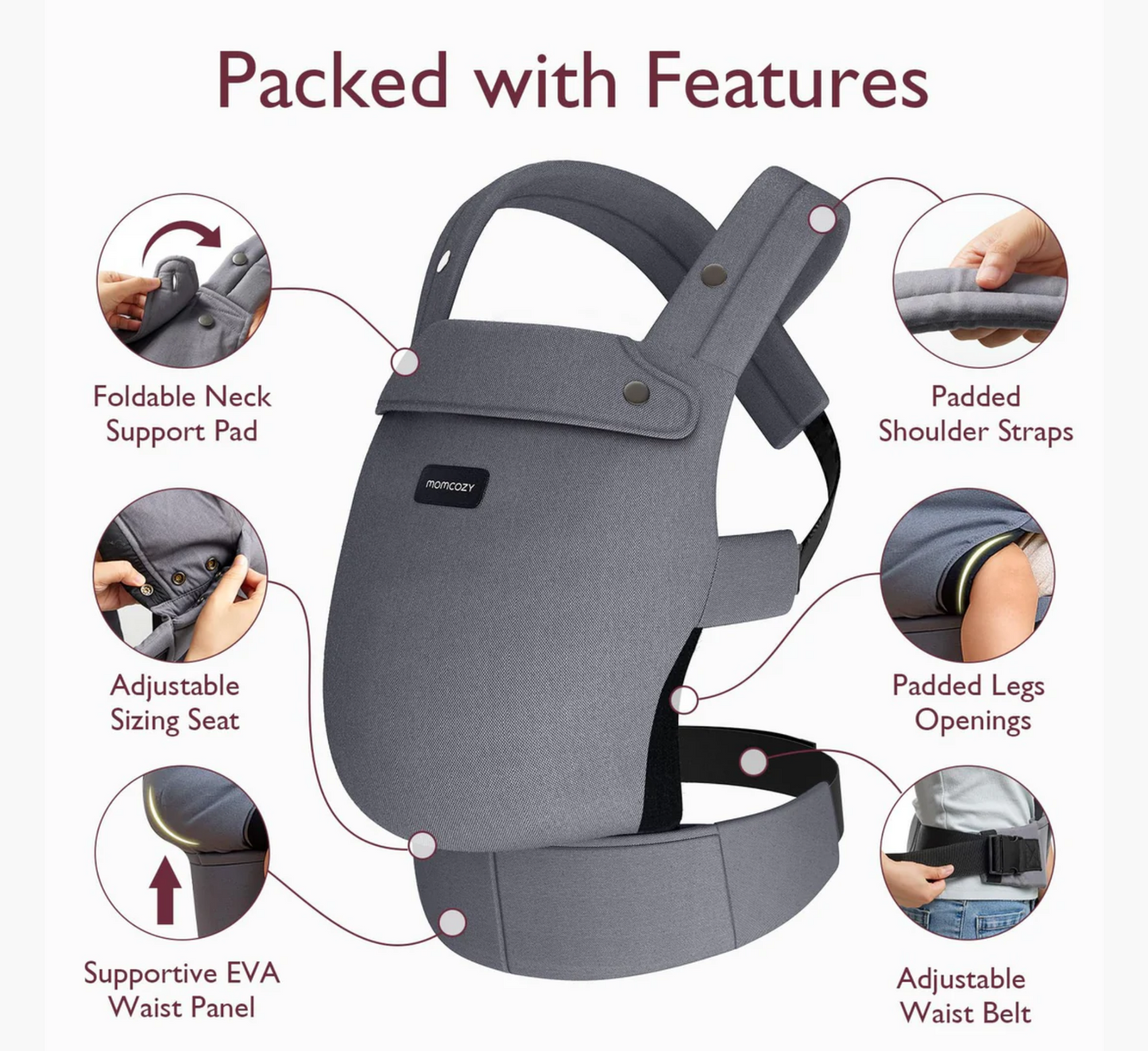 Transportuesi për foshnje Momcozy PureHug