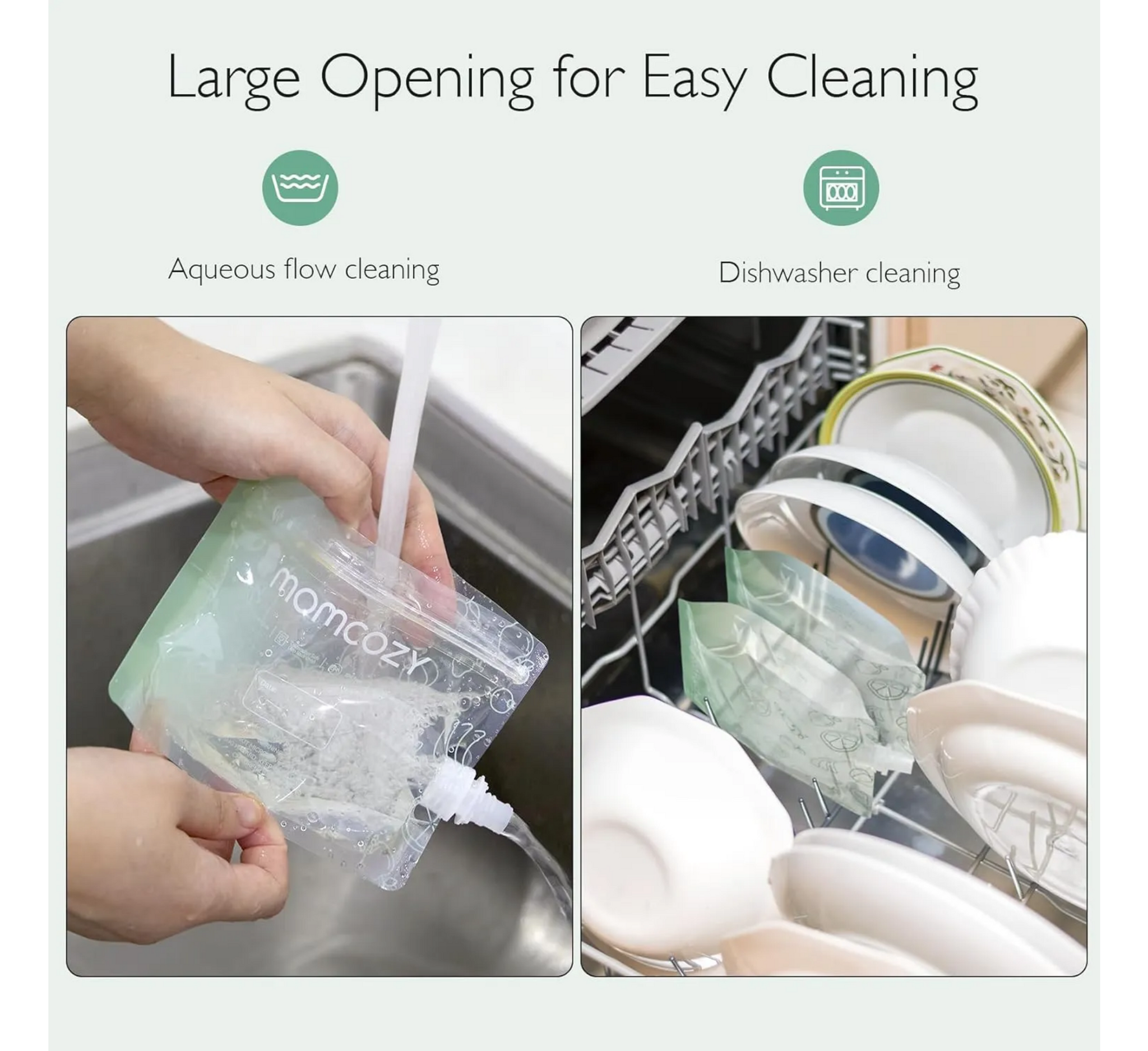 Momcozy Reusable Baby Food Pouches (Pack of 10)