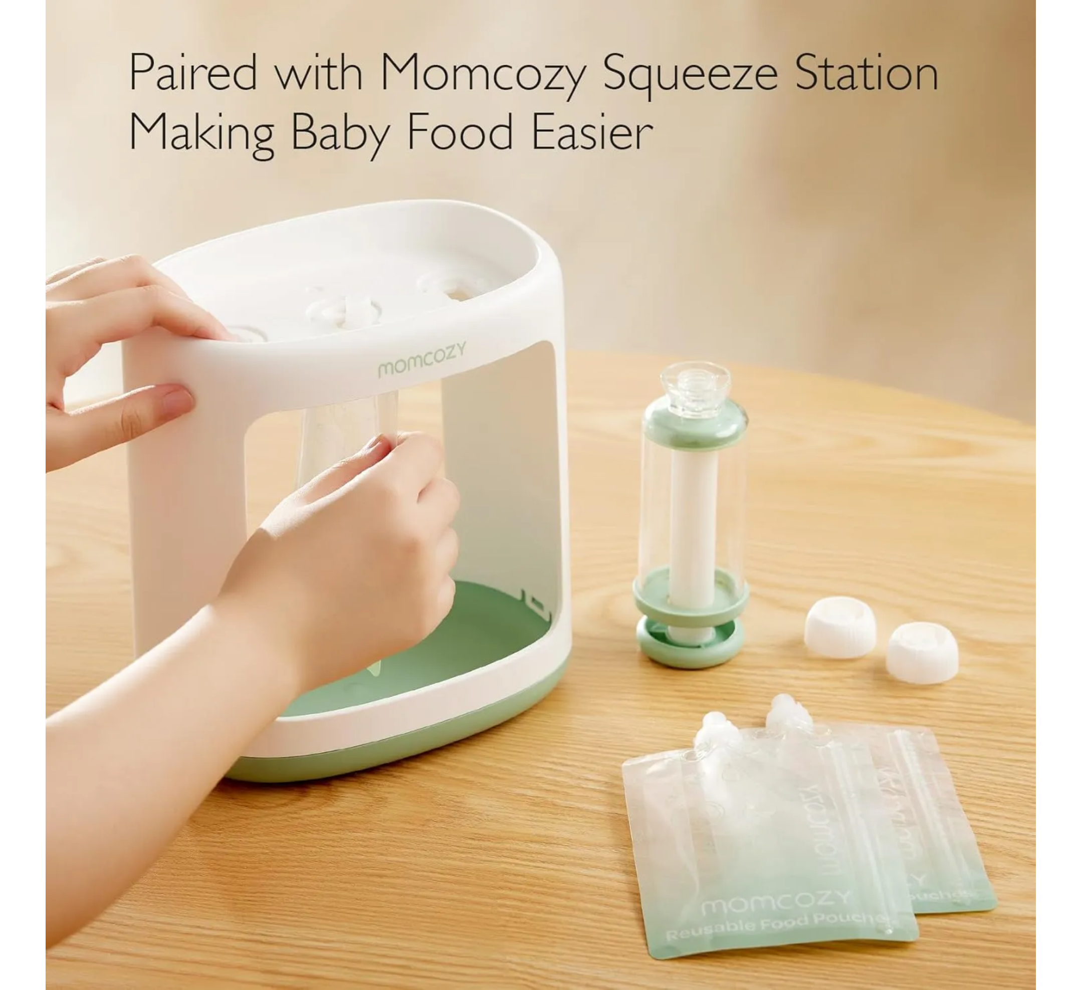 Momcozy Reusable Baby Food Pouches (Pack of 10)