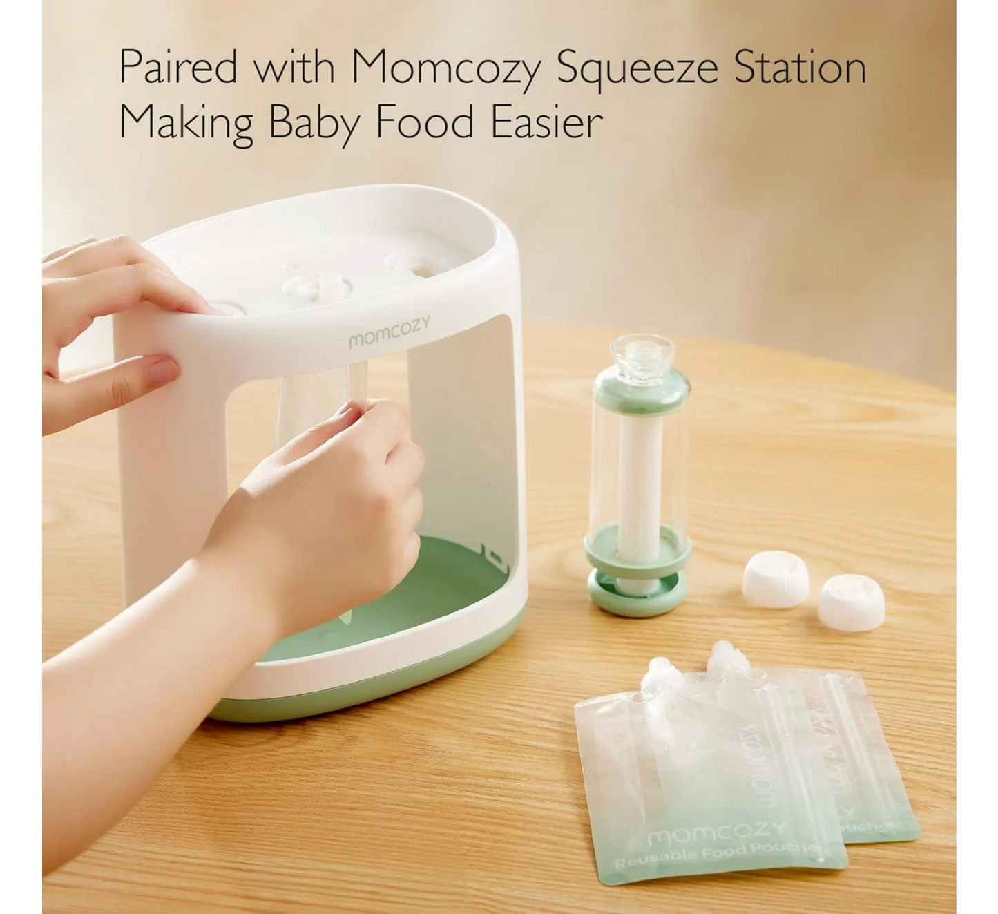 Momcozy Reusable Baby Food Pouches (Pack of 10)