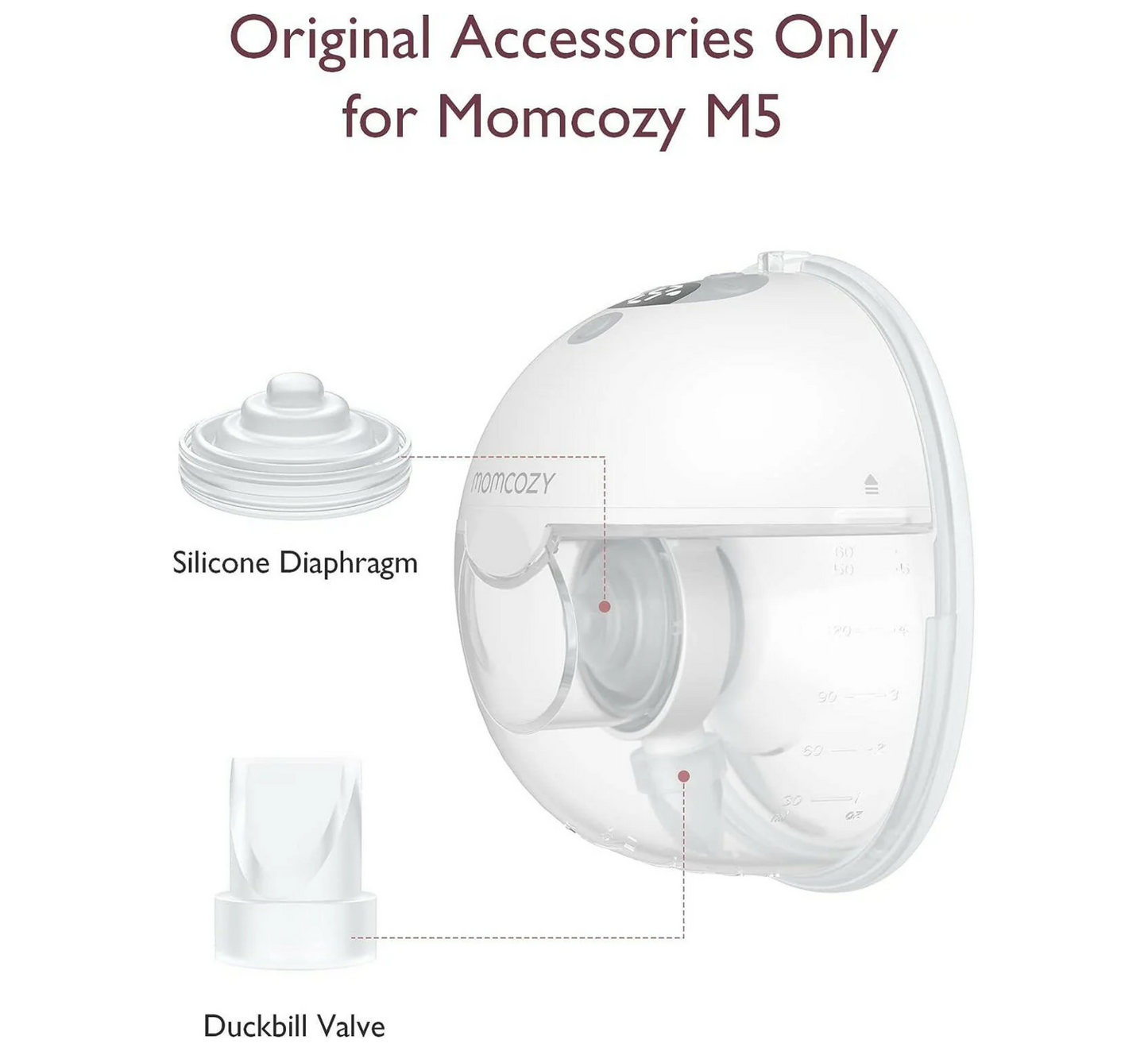 Diafragmë + Valvul Silikoni Momcozy për M5
