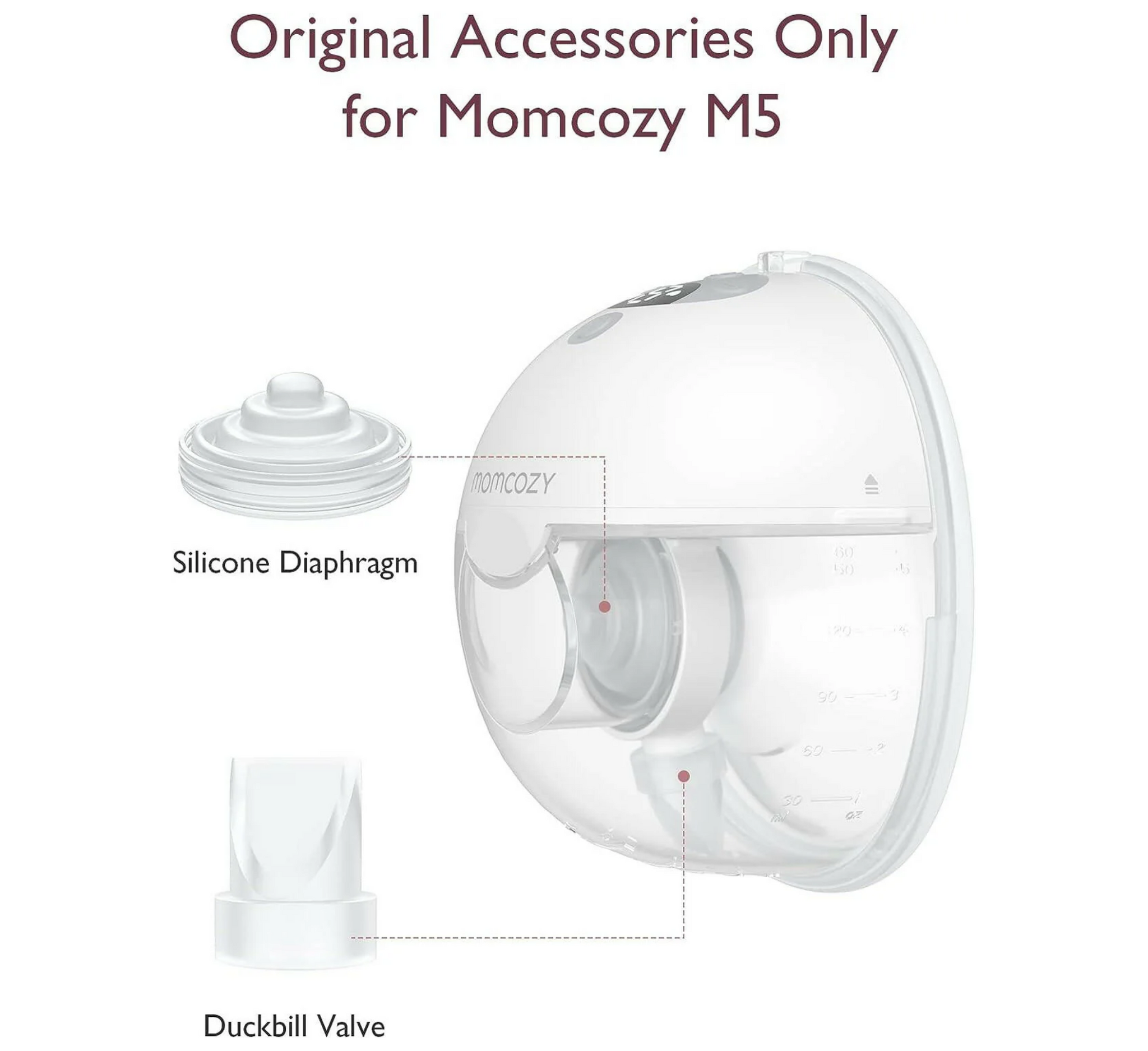 Diafragmë + Valvul Silikoni Momcozy për M5