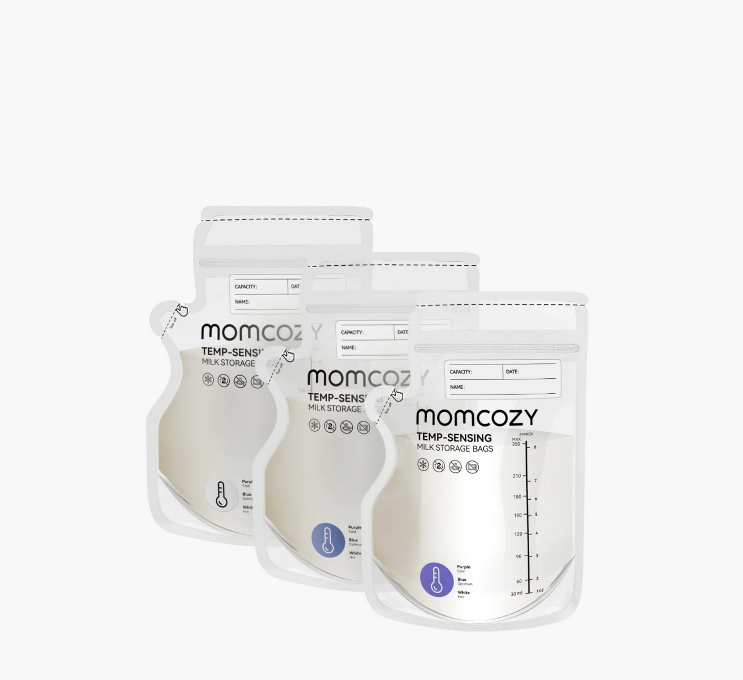 Qese për Ruajtjen e Qumështit të Gjirit Momcozy Spout *60 copë