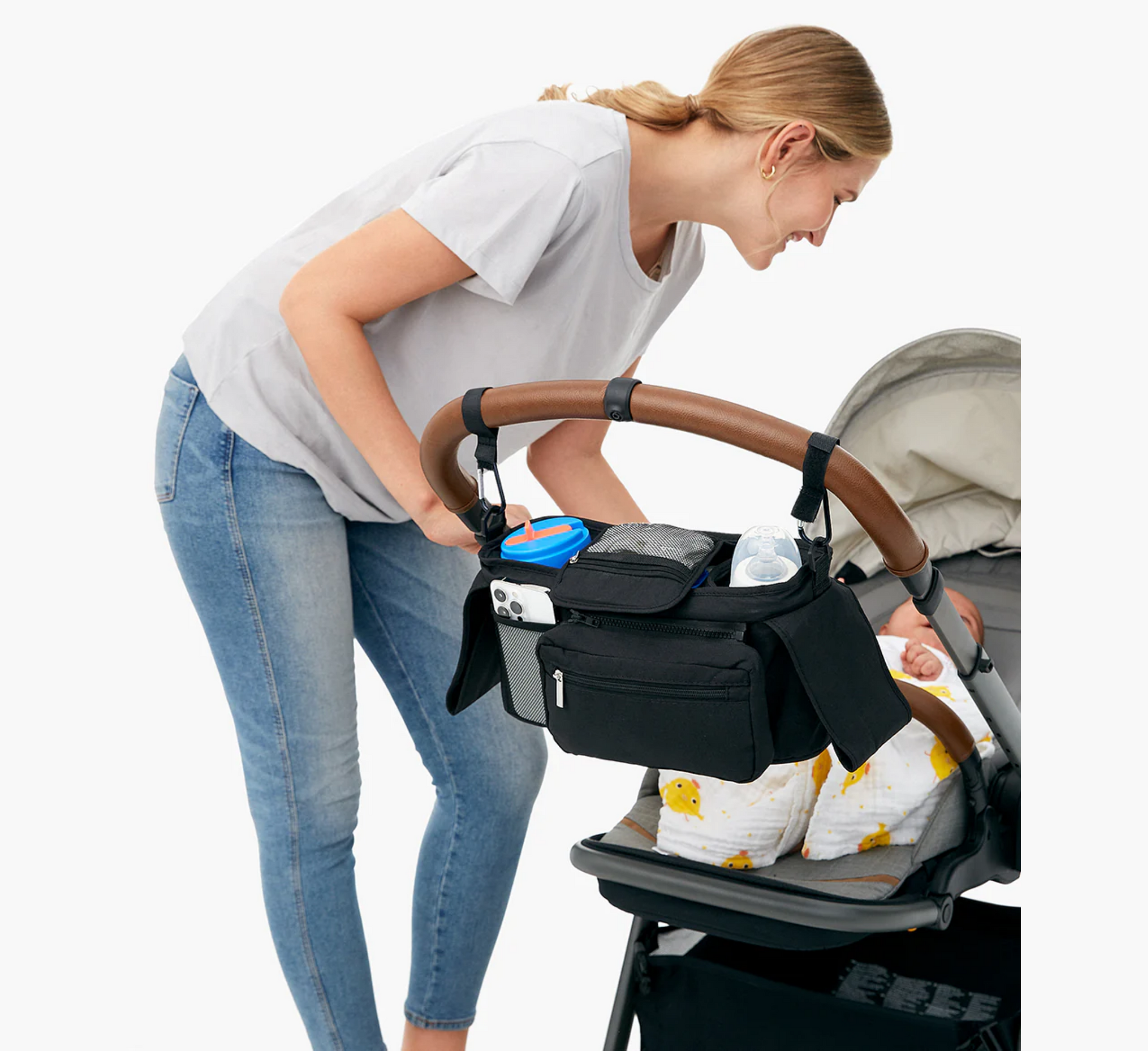 Momcozy Stroller Organizer with Cup Holders