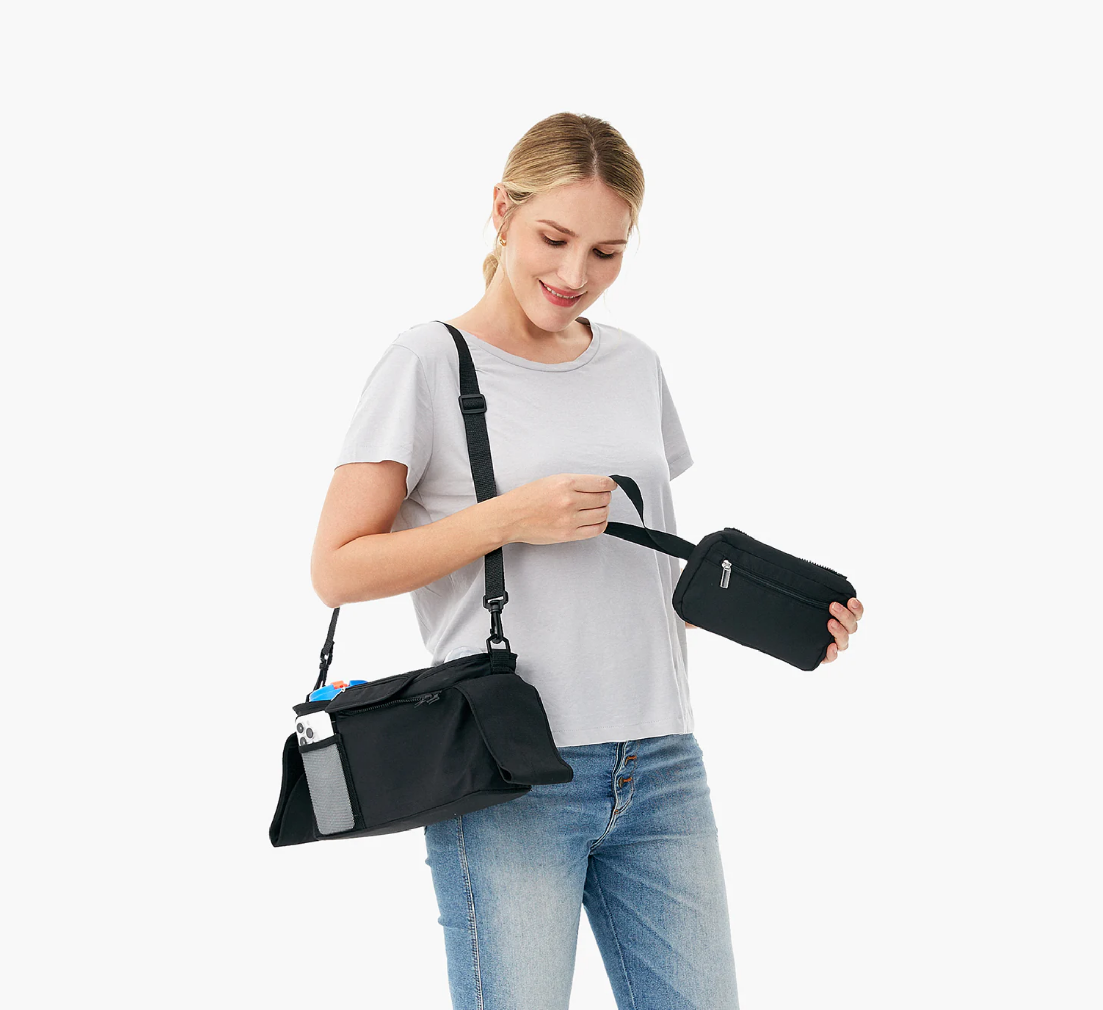 Momcozy Stroller Organizer with Cup Holders