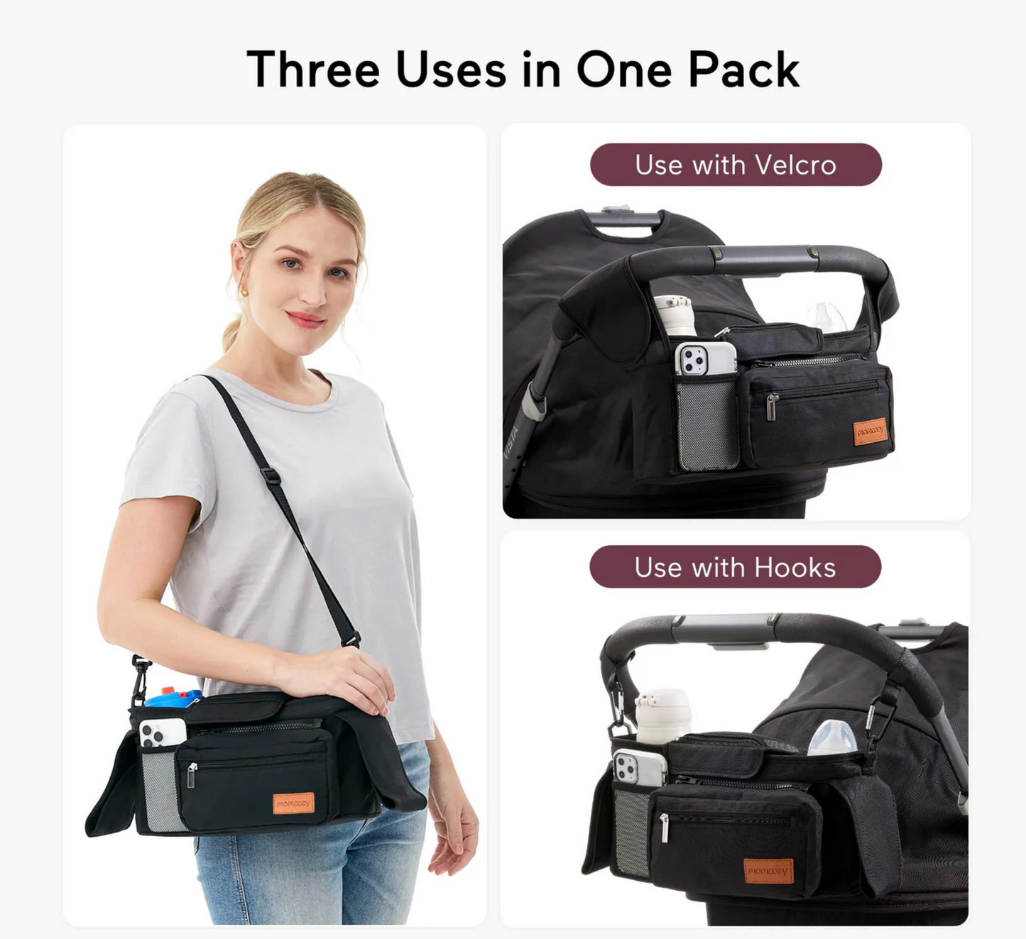 Momcozy Stroller Organizer with Cup Holders