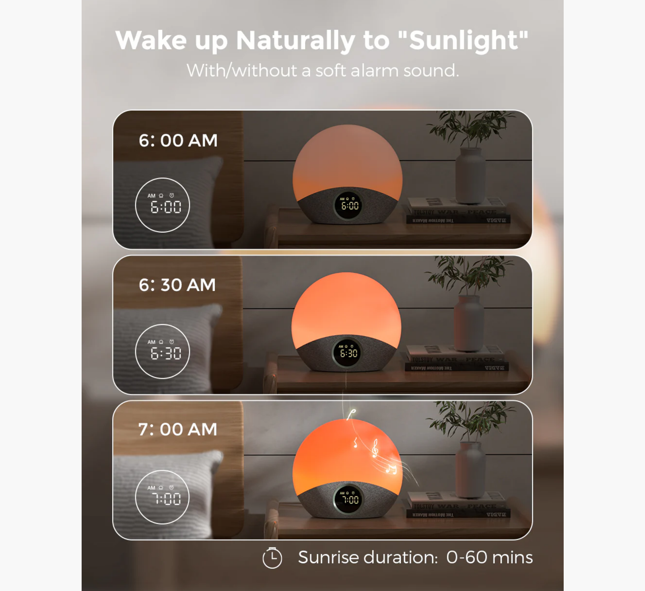 Momcozy Sunrise Sound Machine - Wake-up Light