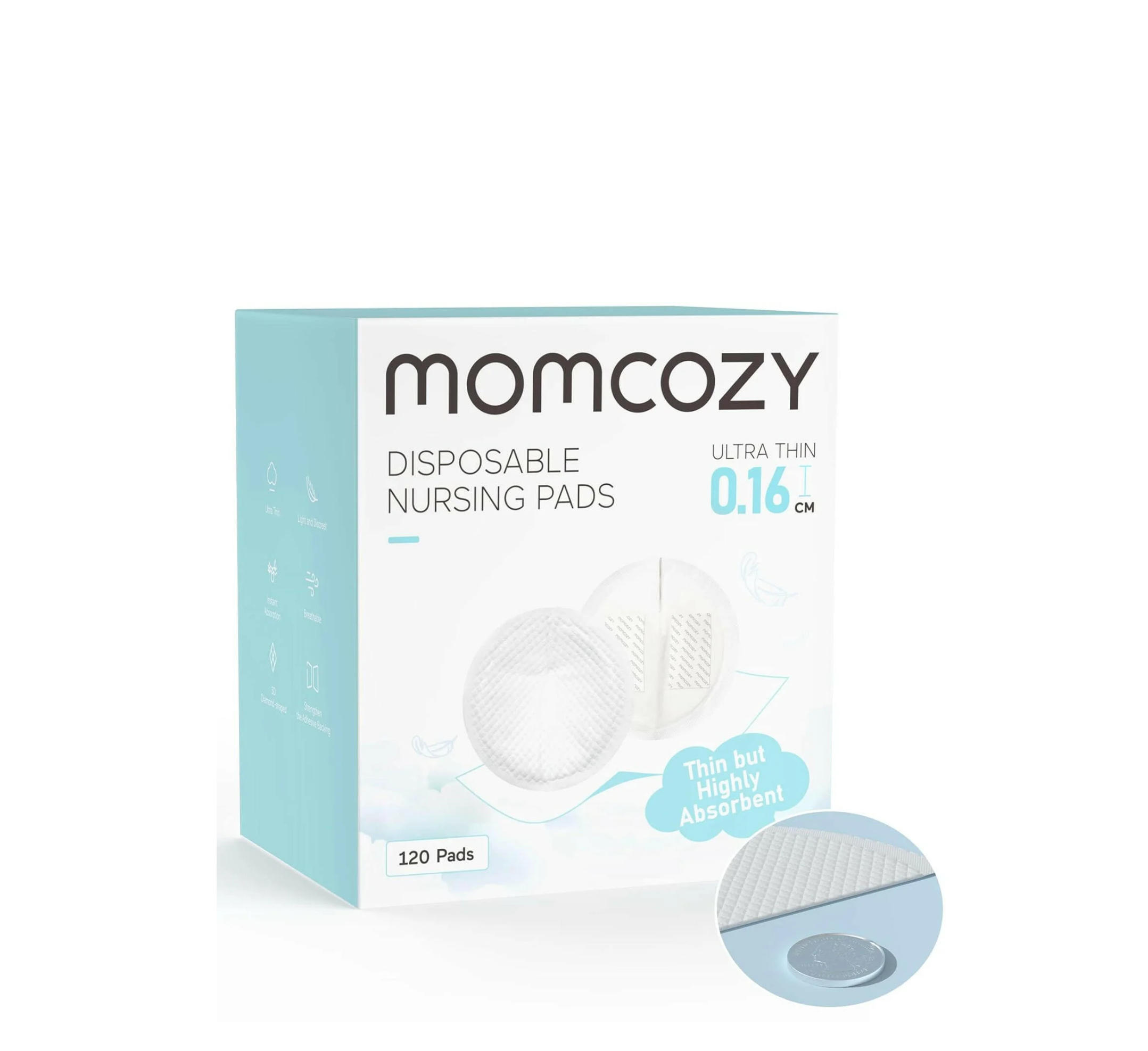 Momcozy Ultra-Thin Disposable Nursing Pads *120pcs