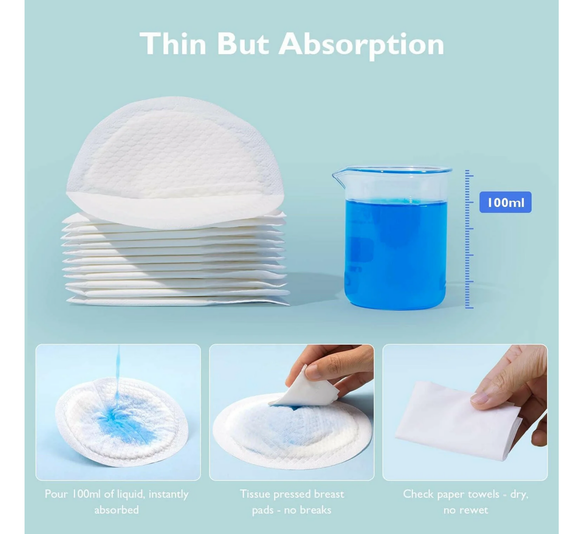 Mbrojtëse gjiri ultra të holla për një përdorim Momcozy *120 copë